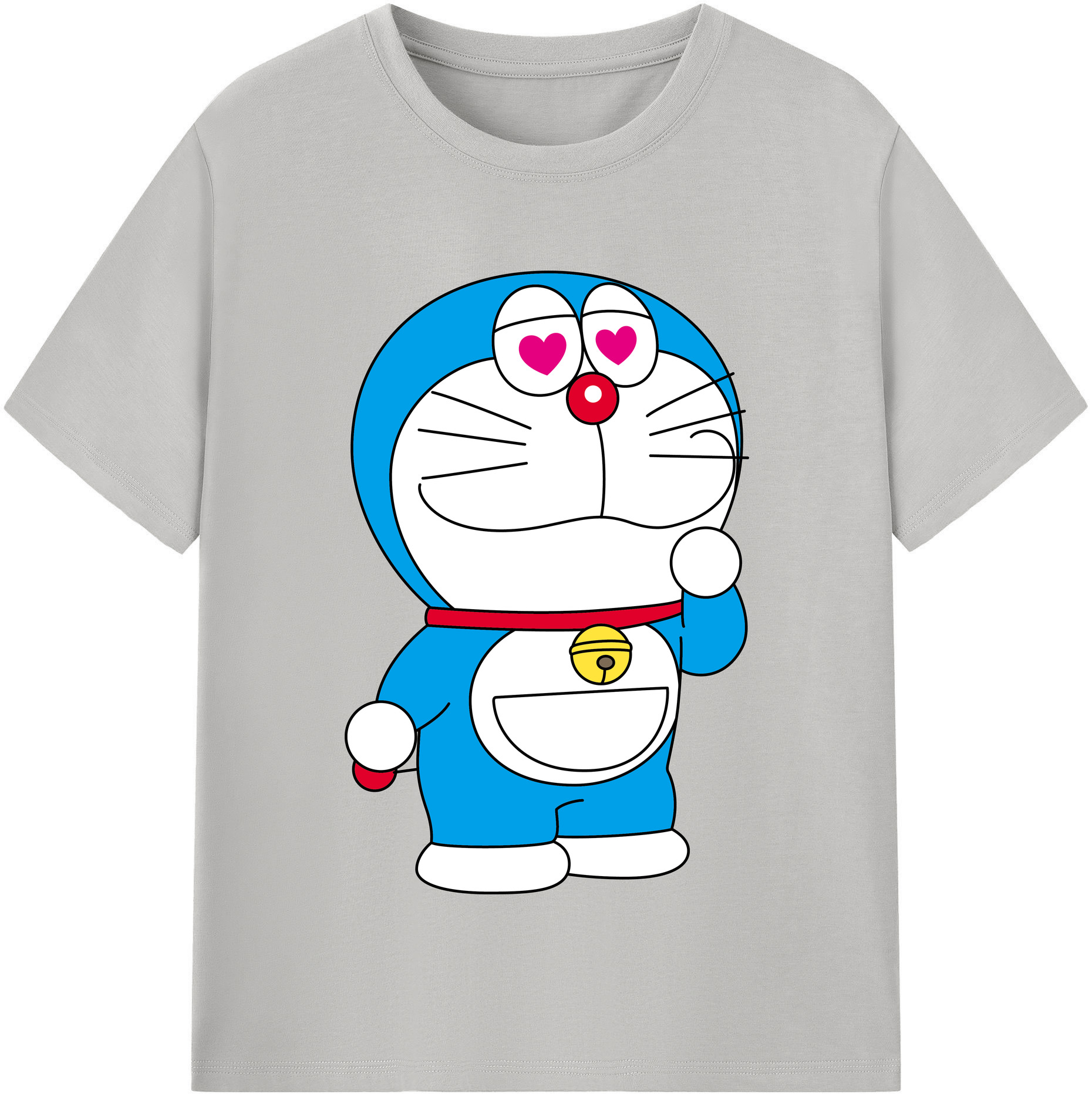 （画像用） ドラえもん Doraemon レディースカジュアルプリントTシャツ（綿100％）