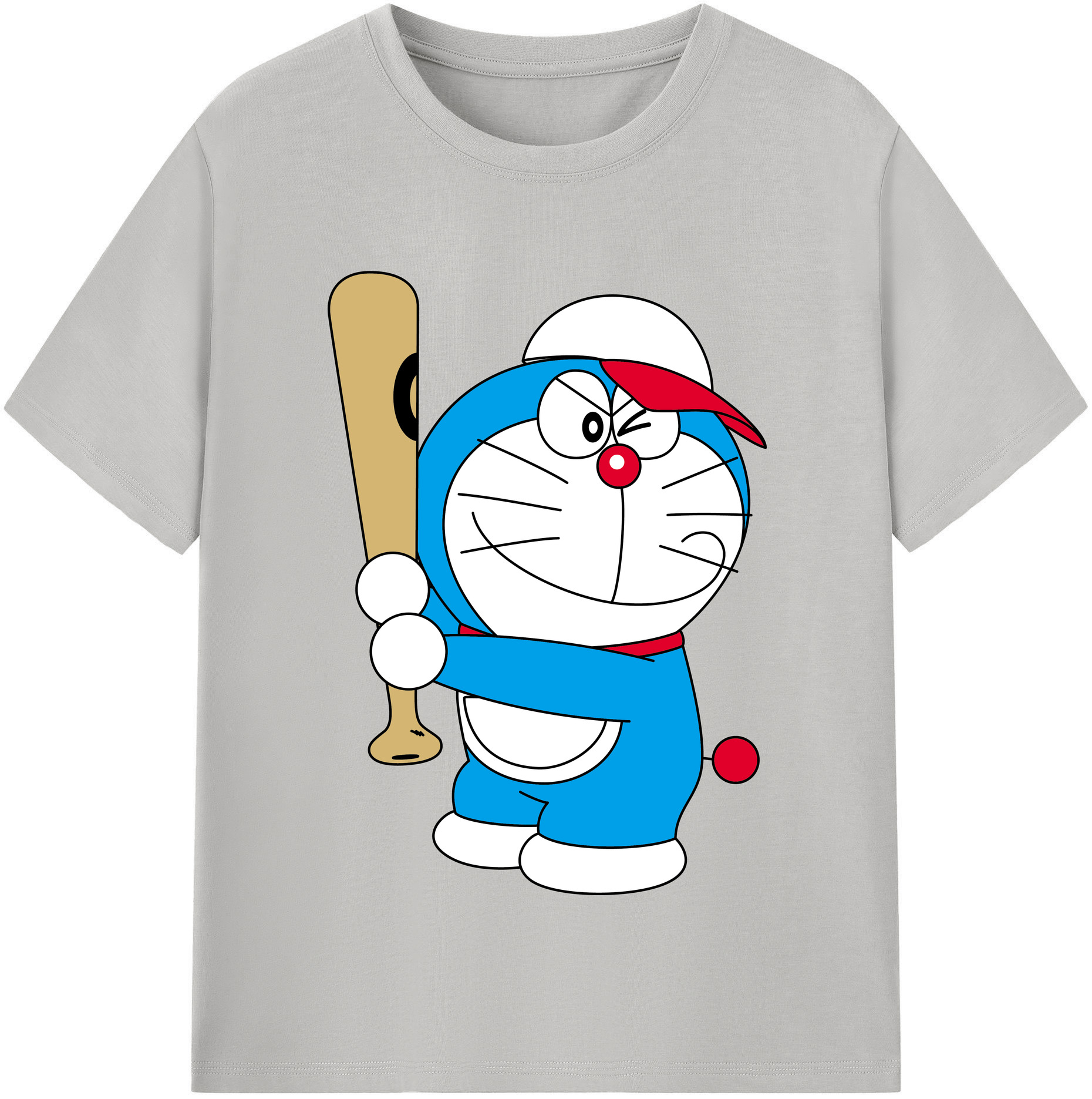 （画像用） ドラえもん Doraemon レディースカジュアルプリントTシャツ（綿100％）