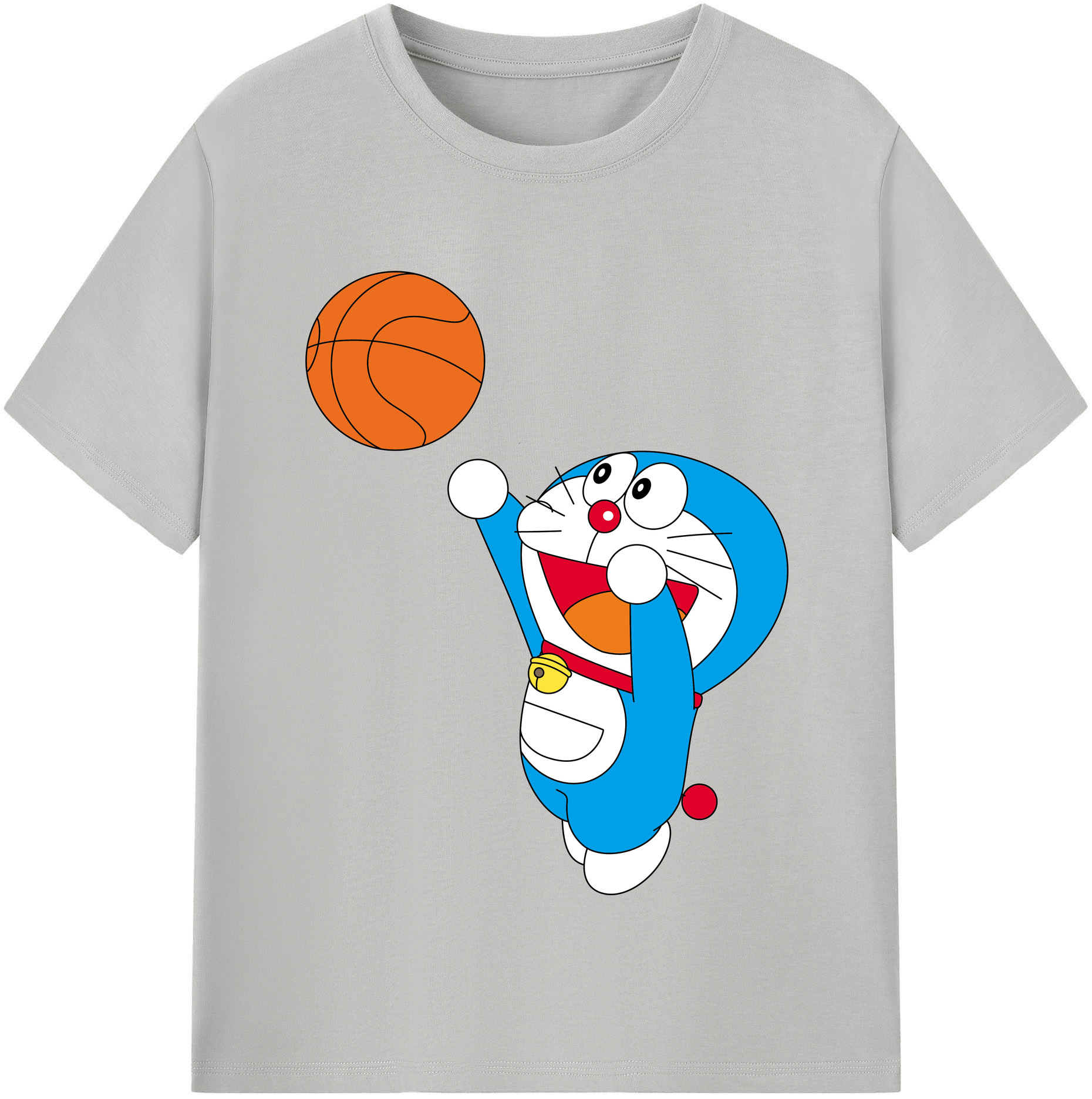 （画像用） ドラえもん Doraemon レディースカジュアルプリントTシャツ（綿100％）
