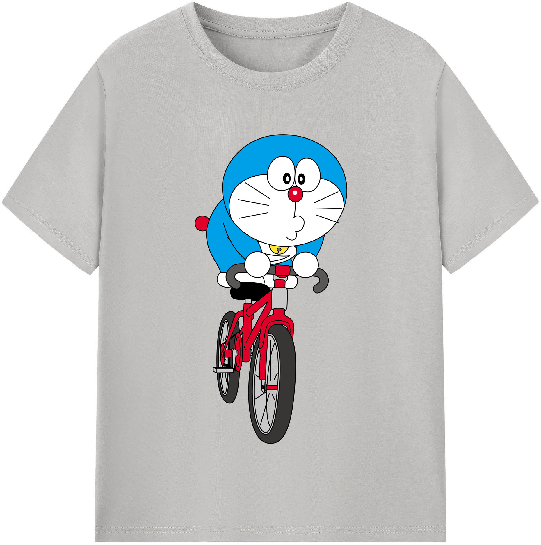（画像用） ドラえもん Doraemon レディースカジュアルプリントTシャツ（綿100％）