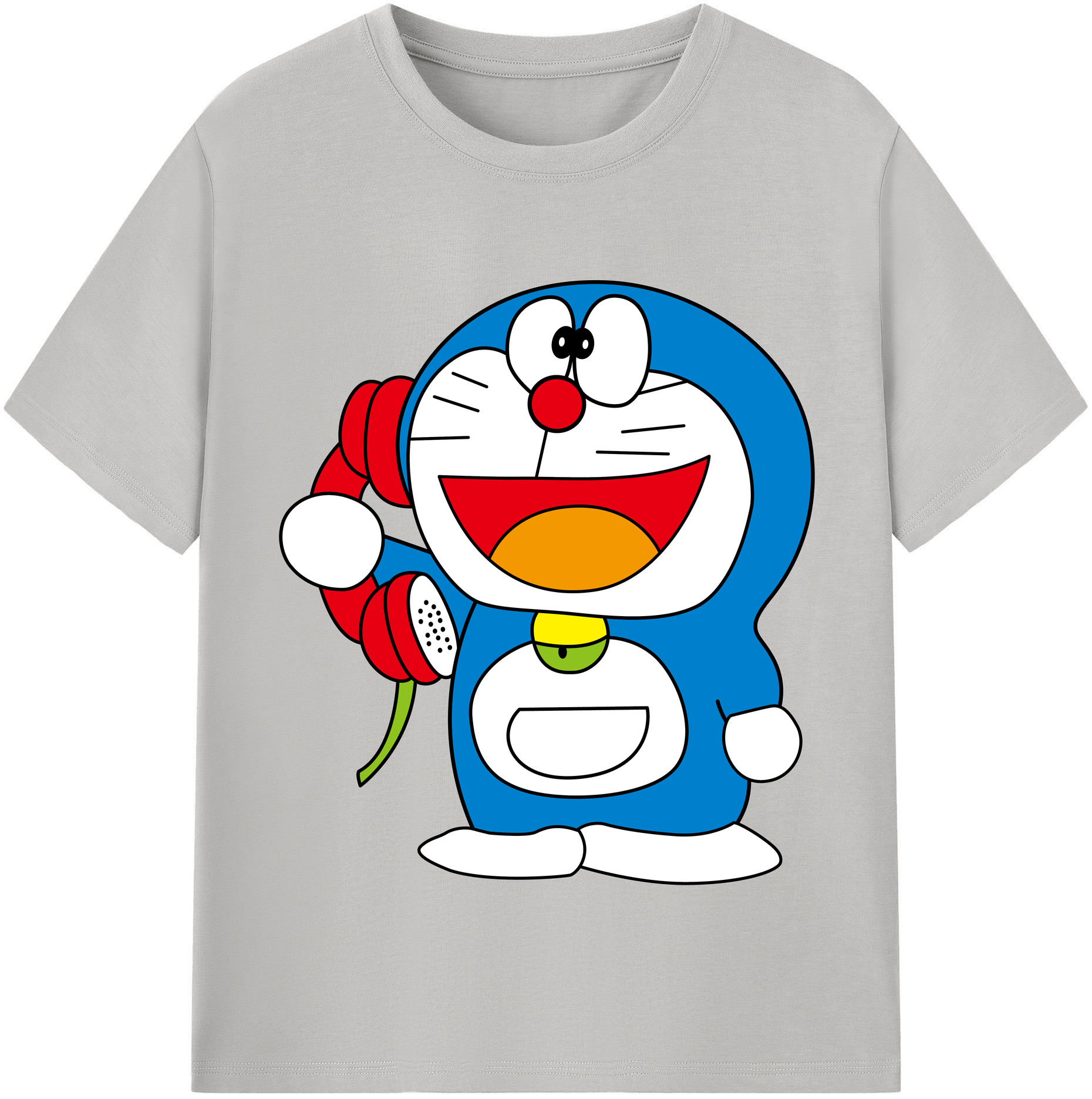 （画像用） ドラえもん Doraemon レディースカジュアルプリントTシャツ（綿100％）
