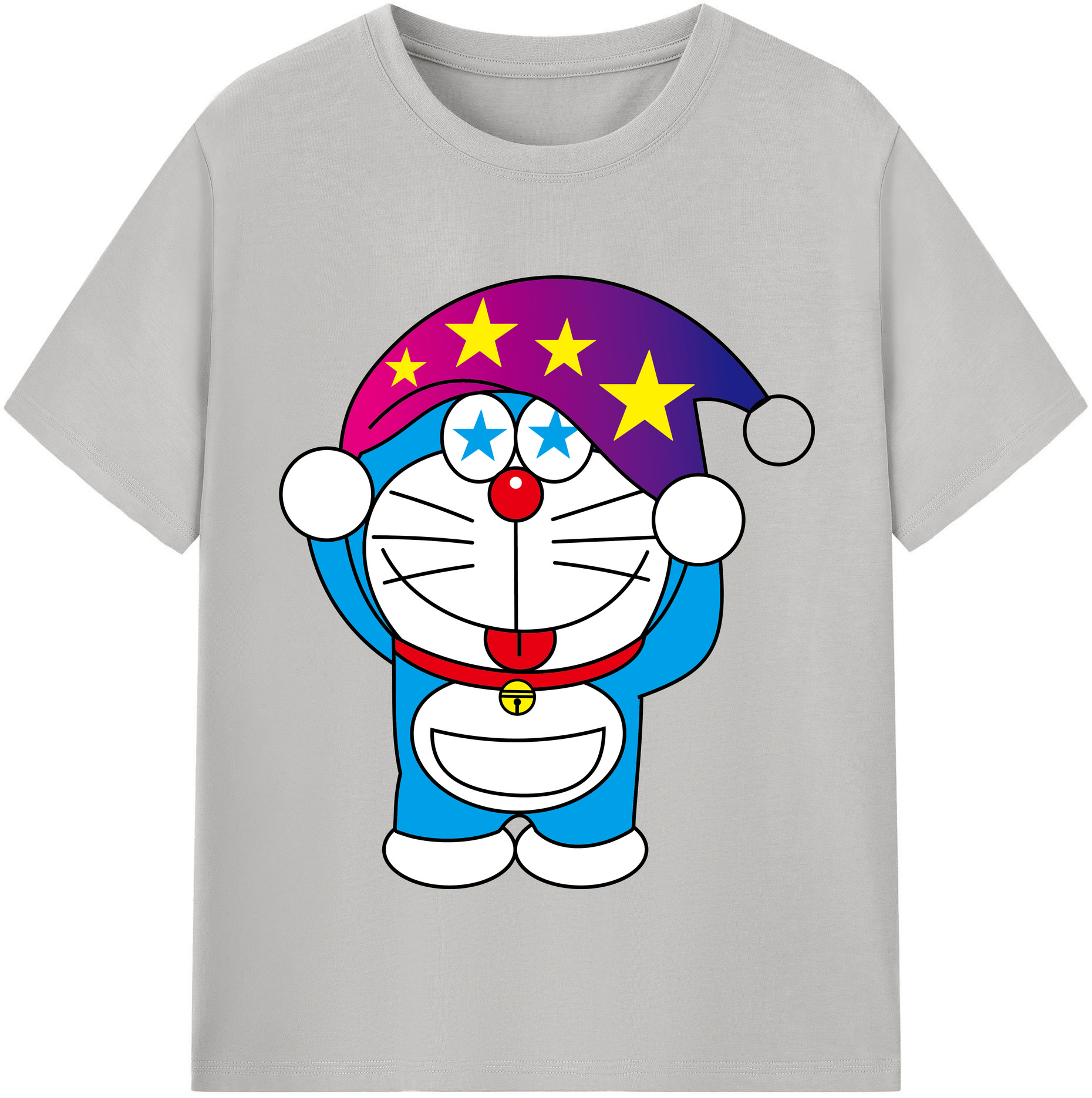 （画像用） ドラえもん Doraemon レディースカジュアルプリントTシャツ（綿100％）