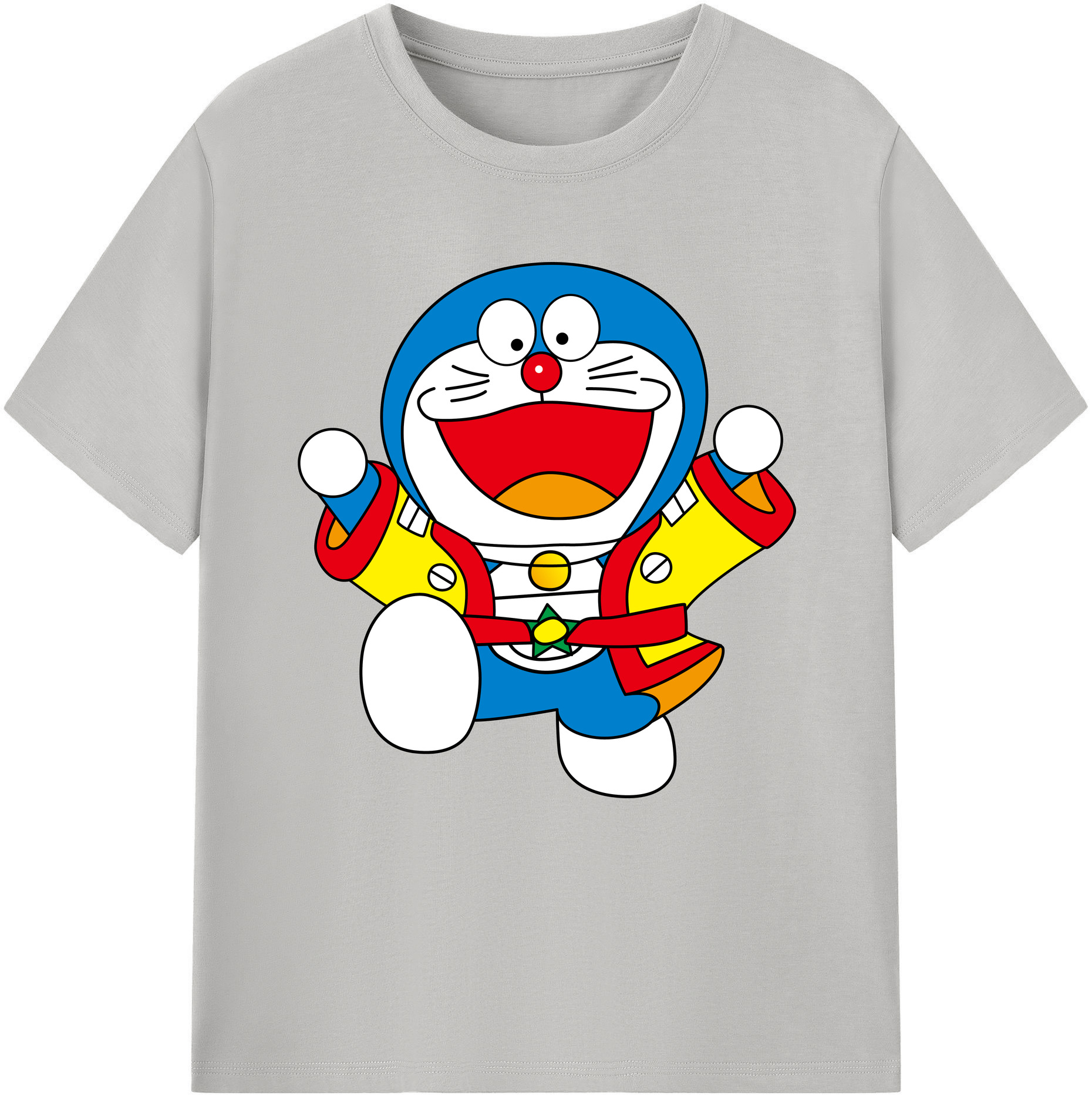 （画像用） ドラえもん Doraemon レディースカジュアルプリントTシャツ（綿100％）