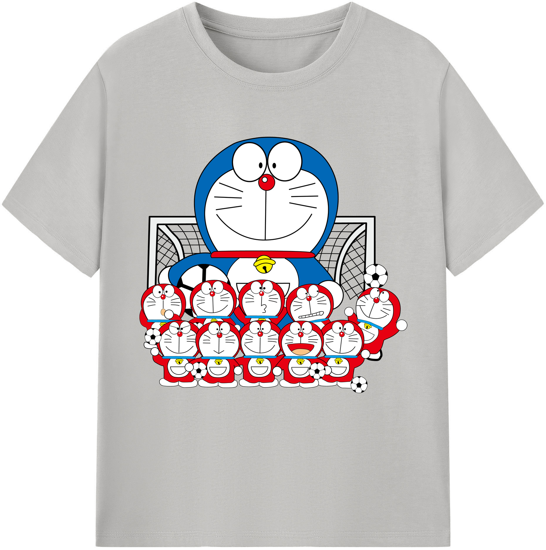（画像用） ドラえもん Doraemon レディースカジュアルプリントTシャツ（綿100％）