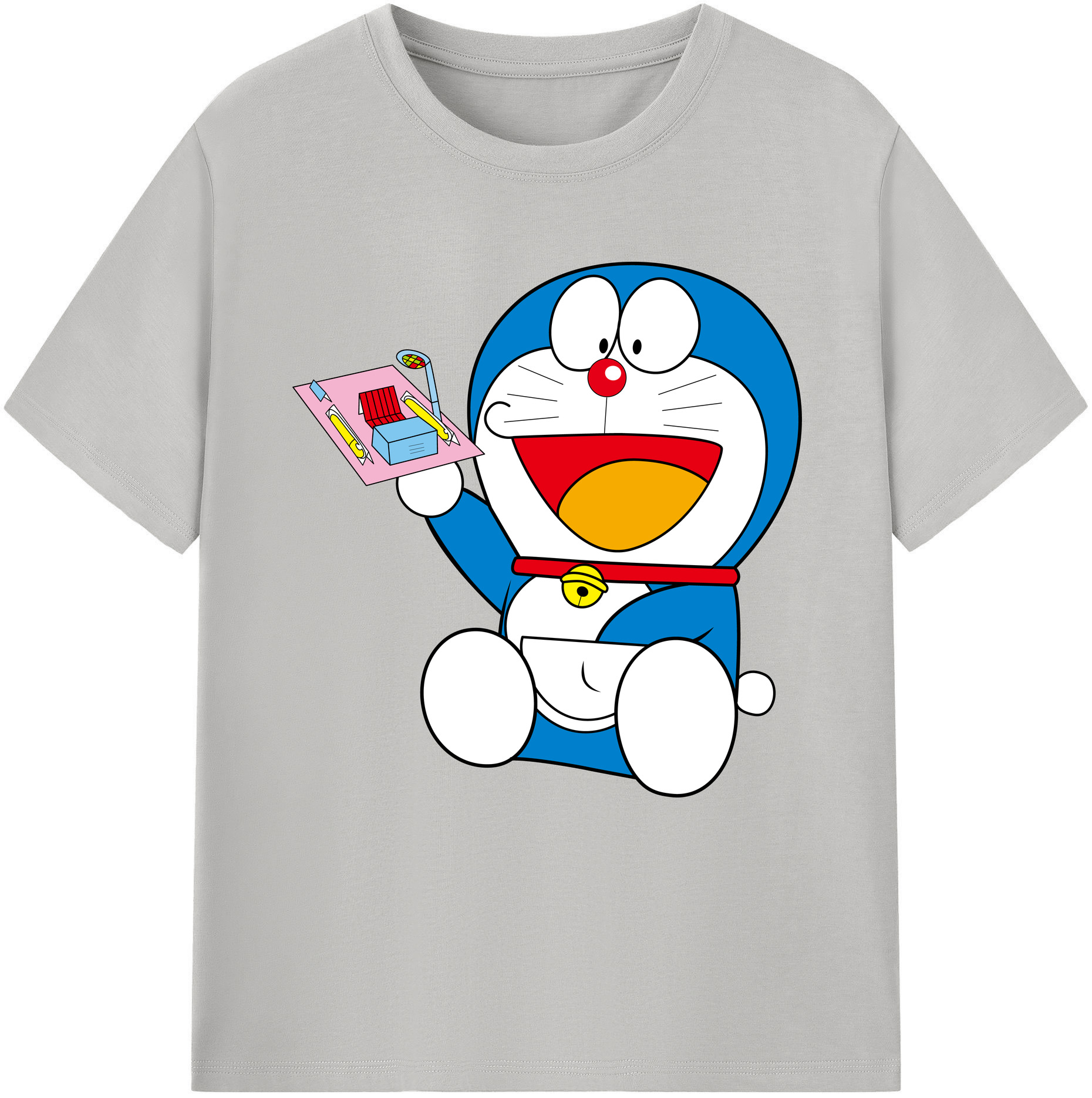 （画像用） ドラえもん Doraemon レディースカジュアルプリントTシャツ（綿100％）