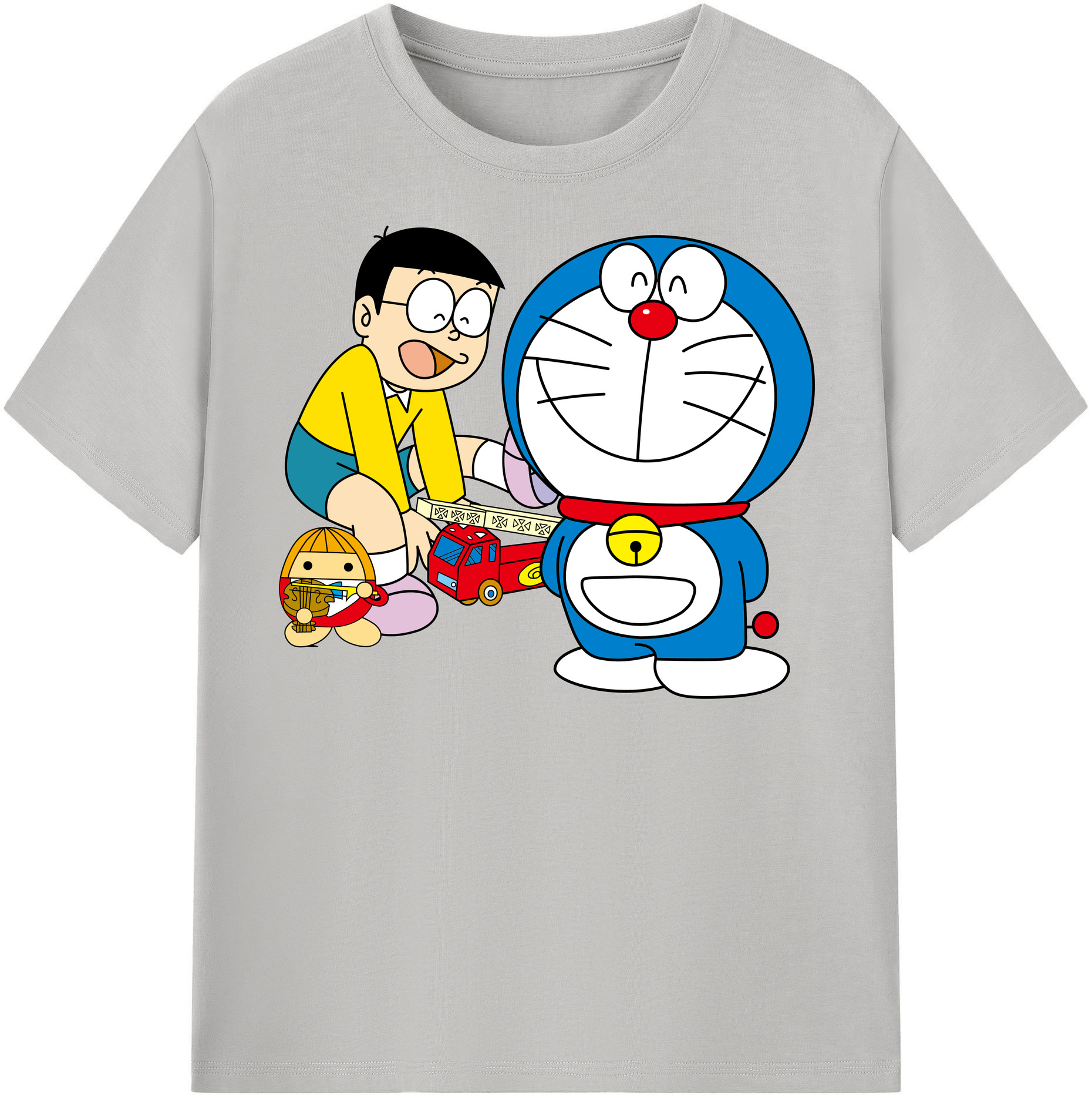 （画像用） ドラえもん Doraemon レディースカジュアルプリントTシャツ（綿100％）