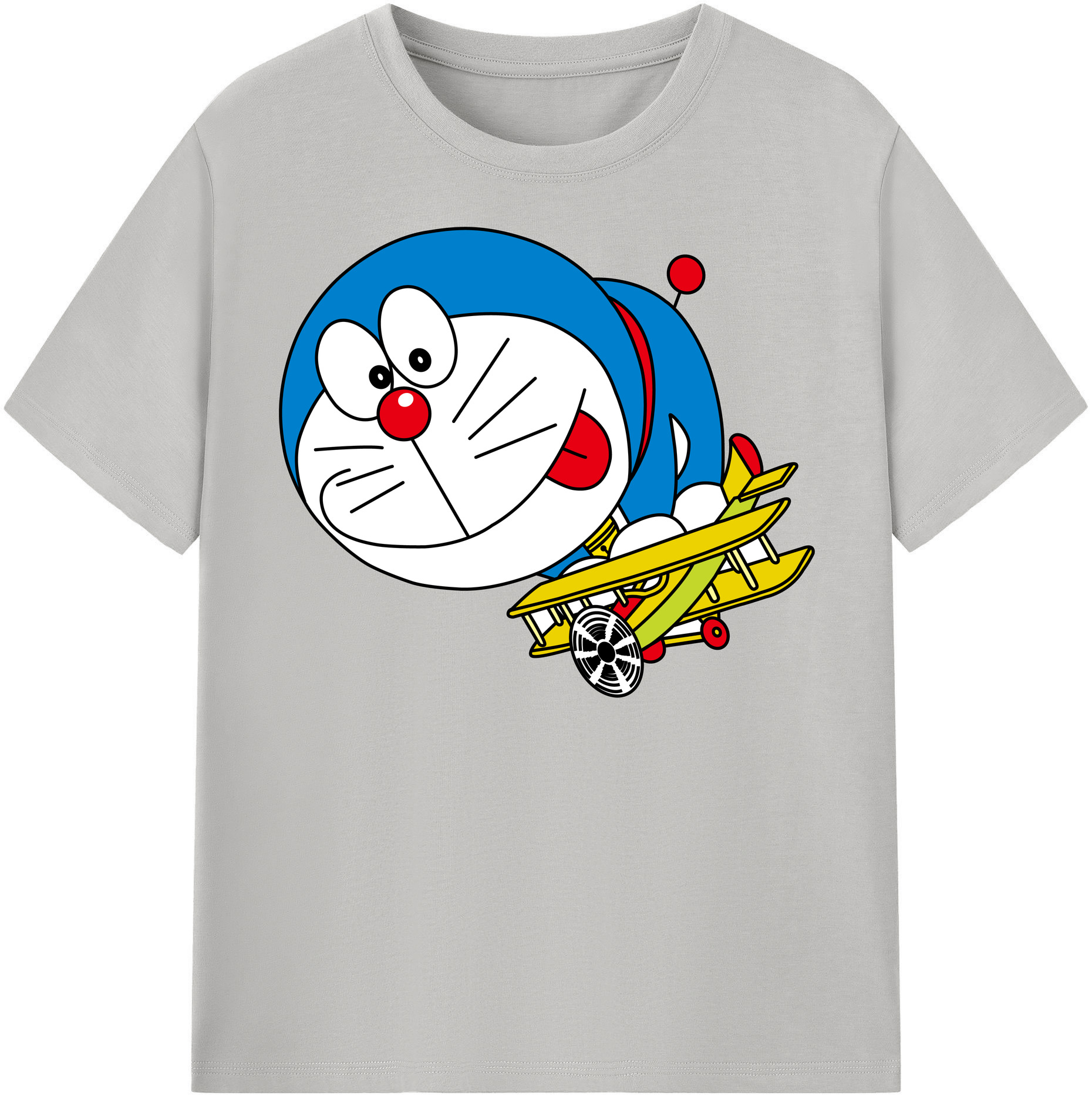 （画像用） ドラえもん Doraemon レディースカジュアルプリントTシャツ（綿100％）