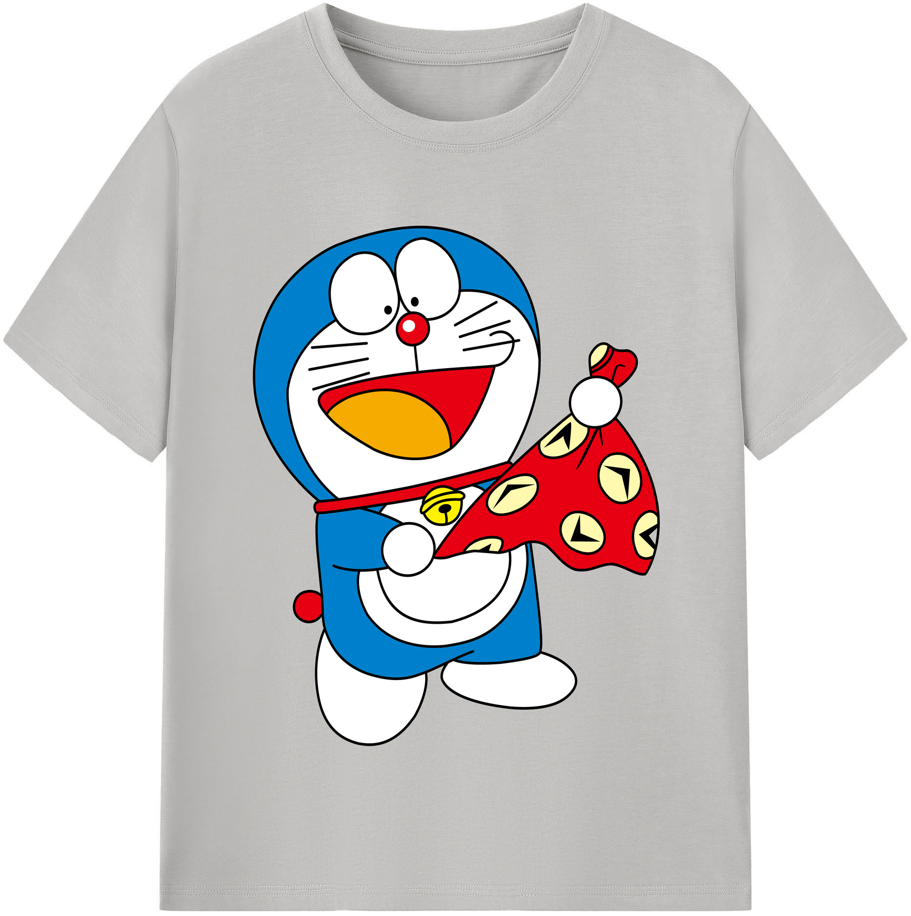 （画像用） ドラえもん Doraemon レディースカジュアルプリントTシャツ（綿100％）