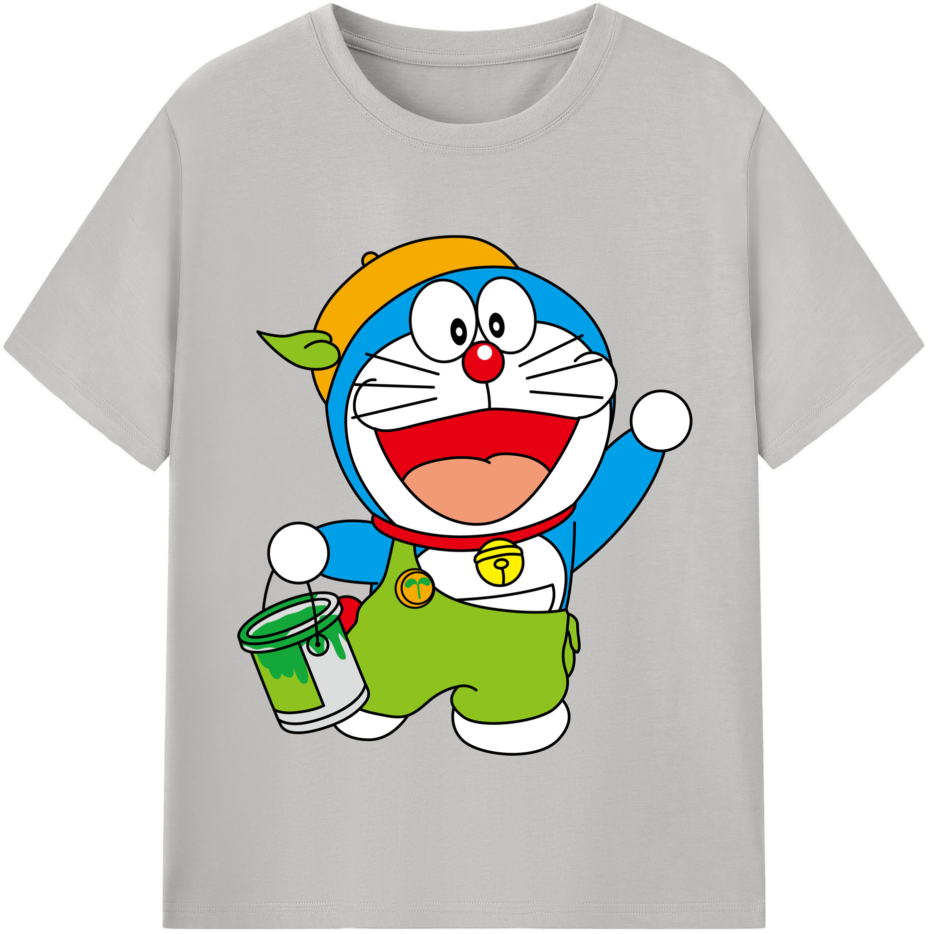 （画像用） ドラえもん Doraemon レディースカジュアルプリントTシャツ（綿100％）