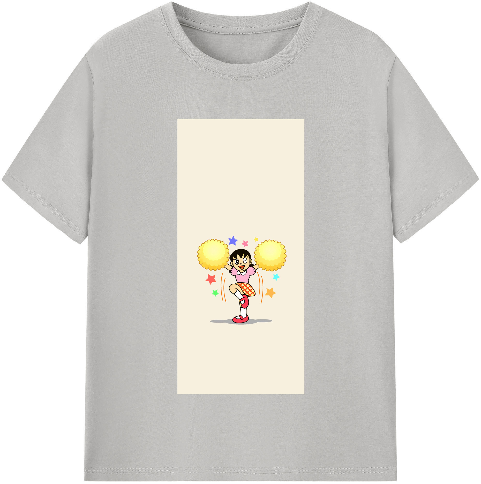 （画像用） ドラえもん みなもと しずか Doraemon Shizuka Minamoto レディースカジュアルプリントTシャツ（綿100％）