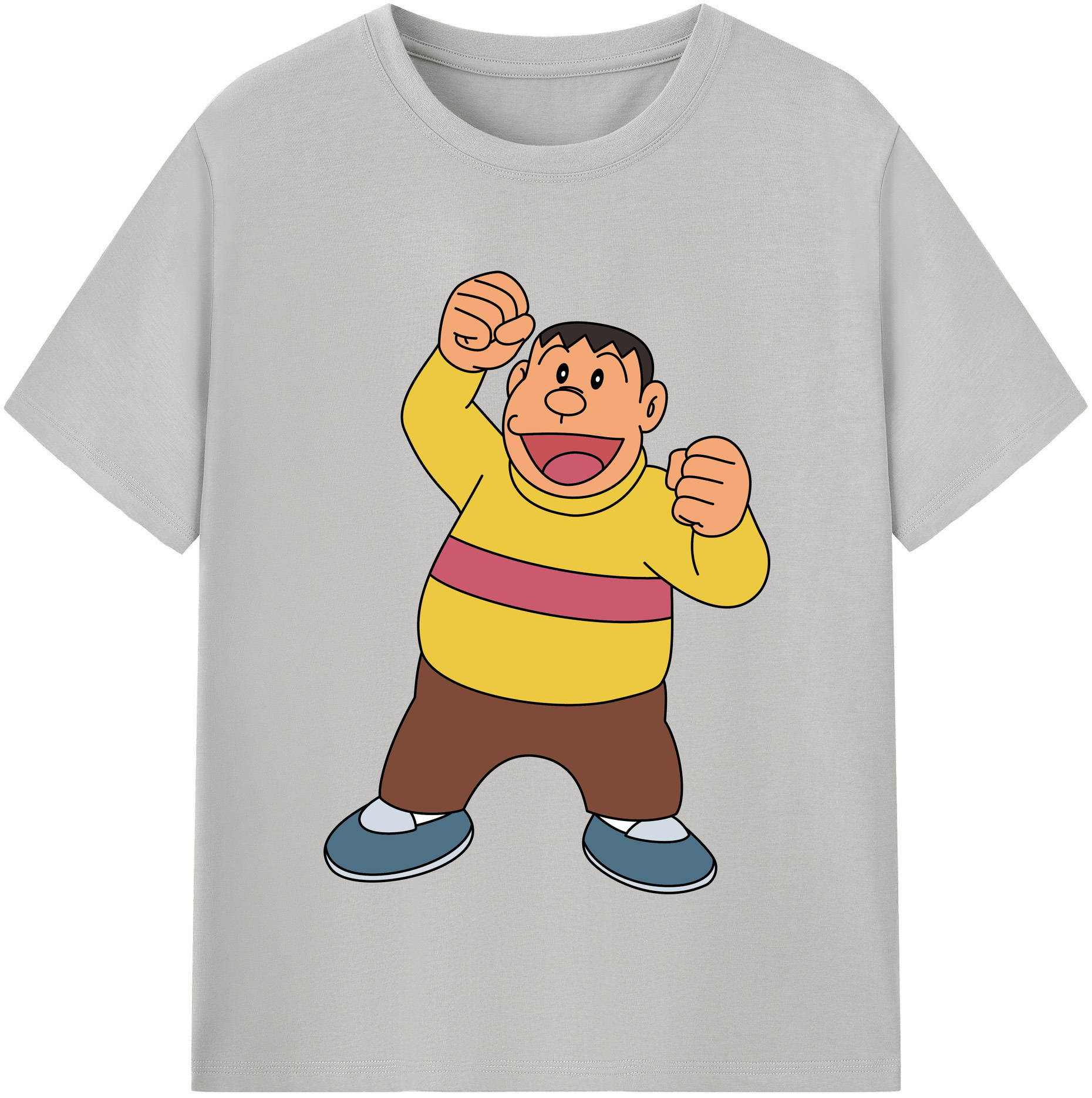 （画像用） ドラえもん 剛田武 Doraemon Gouta Takeshi レディースカジュアルプリントTシャツ（綿100％）