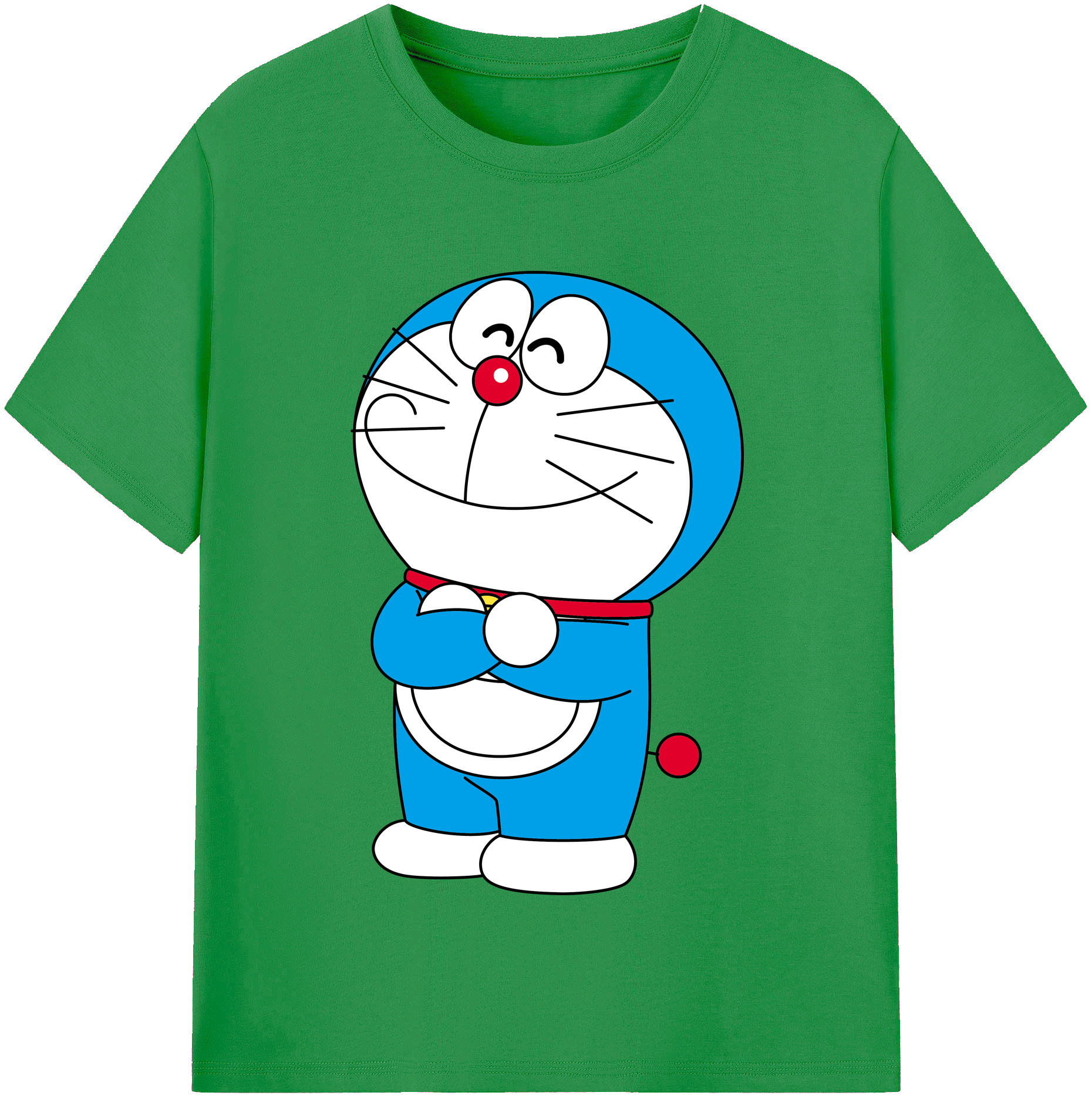 （画像用） ドラえもん Doraemon レディースカジュアルプリントTシャツ（綿100％）