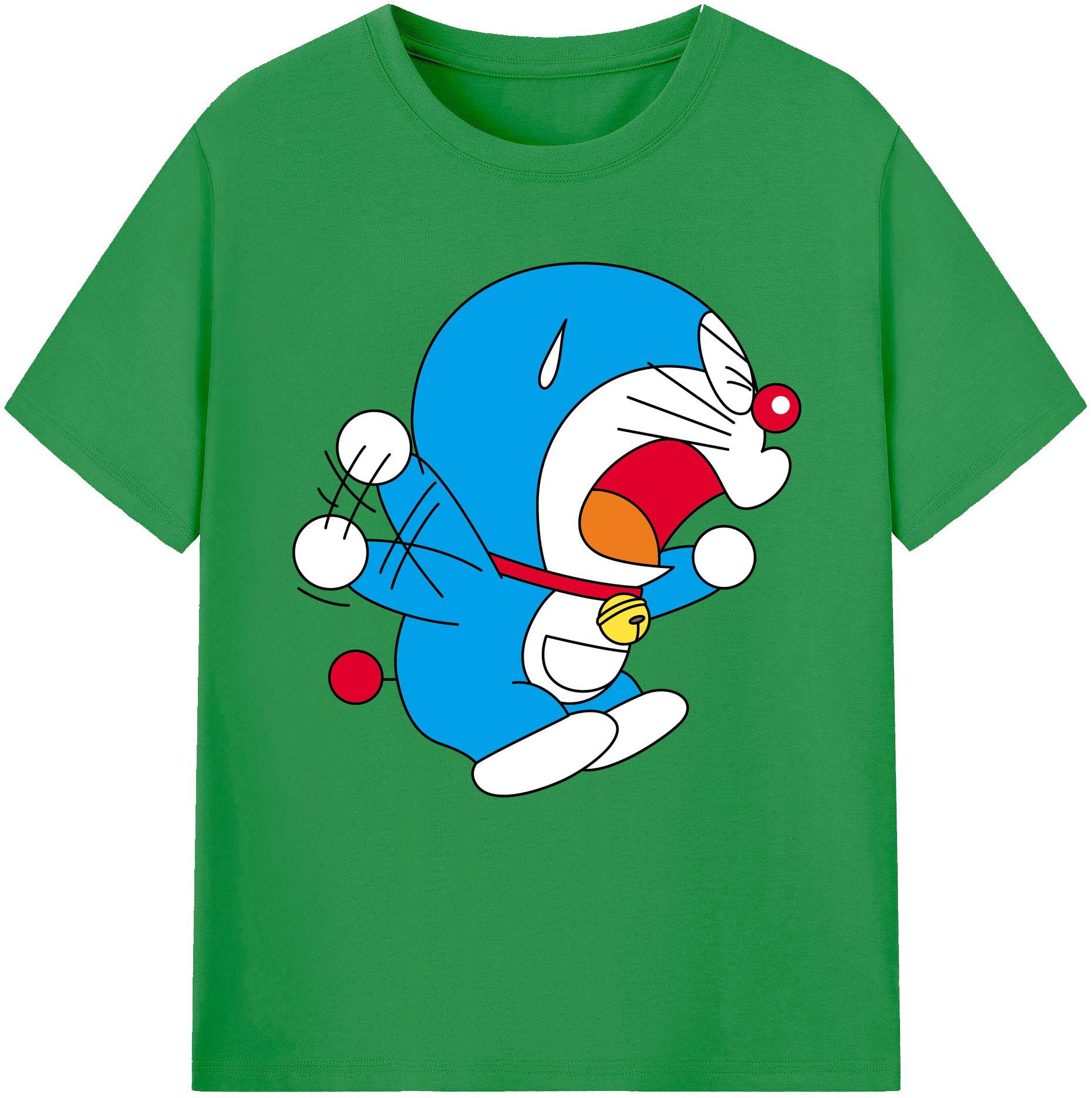 （画像用） ドラえもん Doraemon レディースカジュアルプリントTシャツ（綿100％）