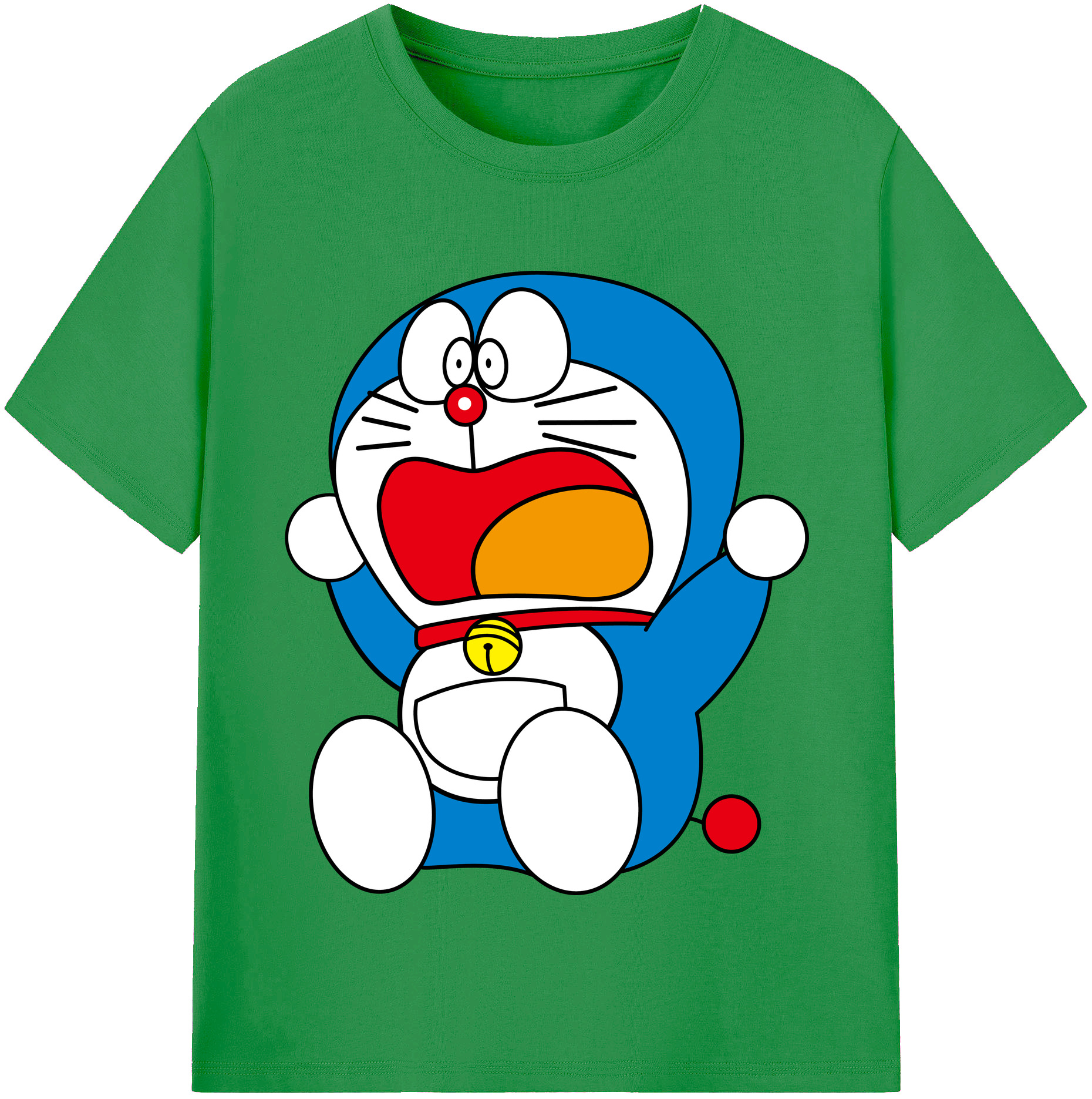 （画像用） ドラえもん Doraemon レディースカジュアルプリントTシャツ（綿100％）