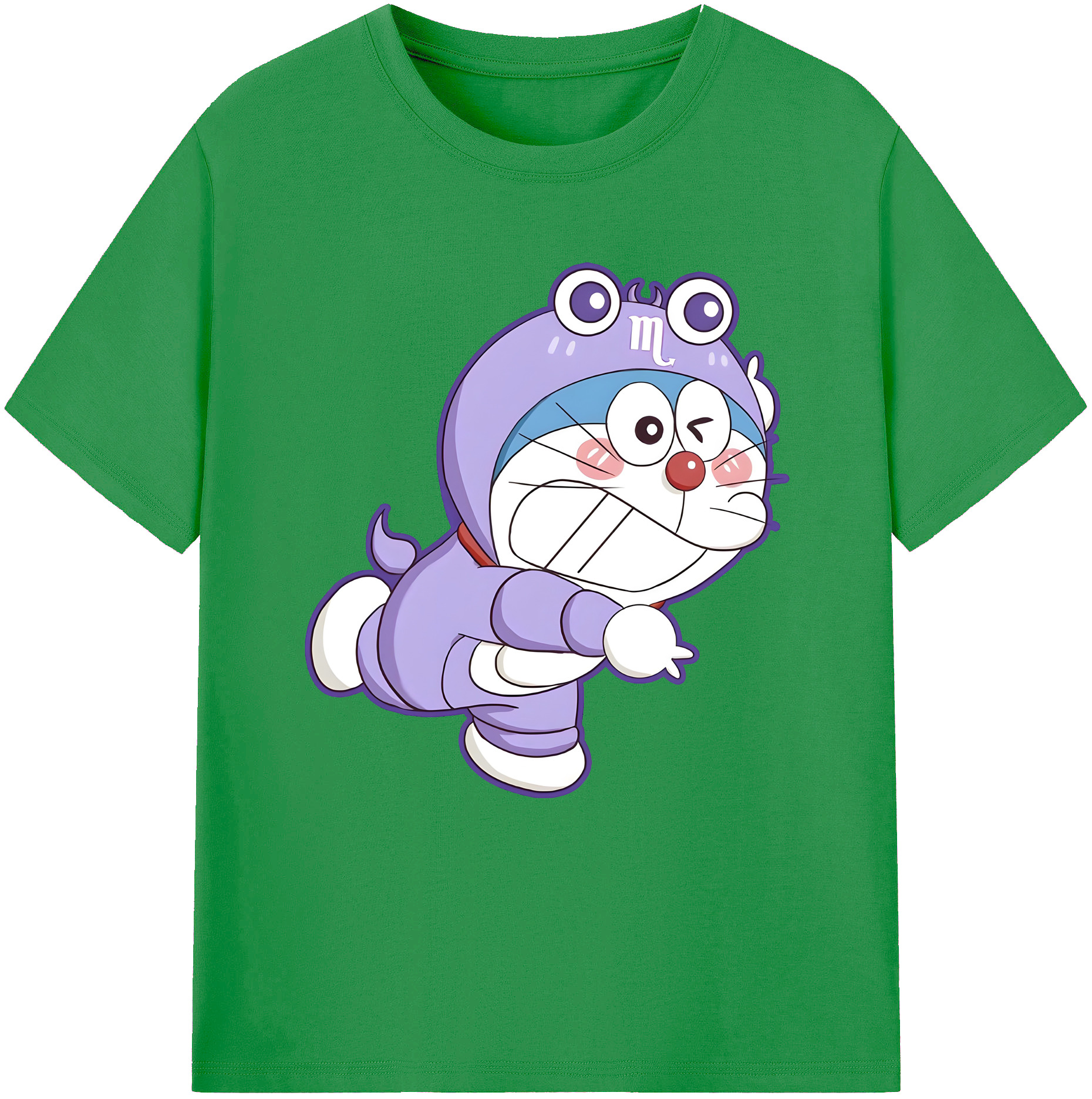 （画像用） ドラえもん Doraemon レディースカジュアルプリントTシャツ（綿100％）