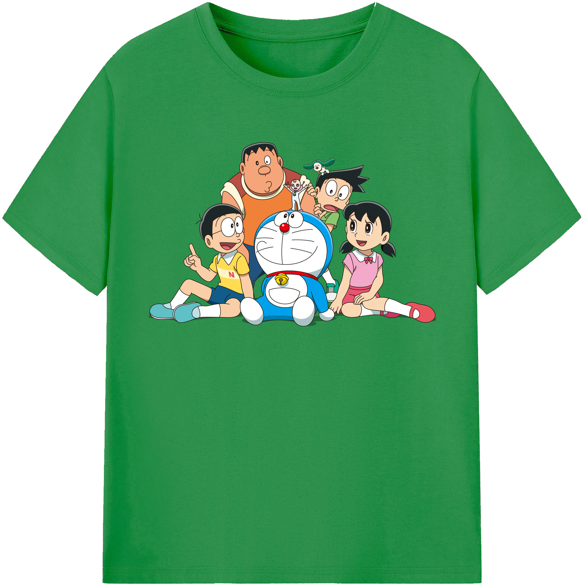 （画像用） ドラえもん Doraemon レディースカジュアルプリントTシャツ（綿100％）