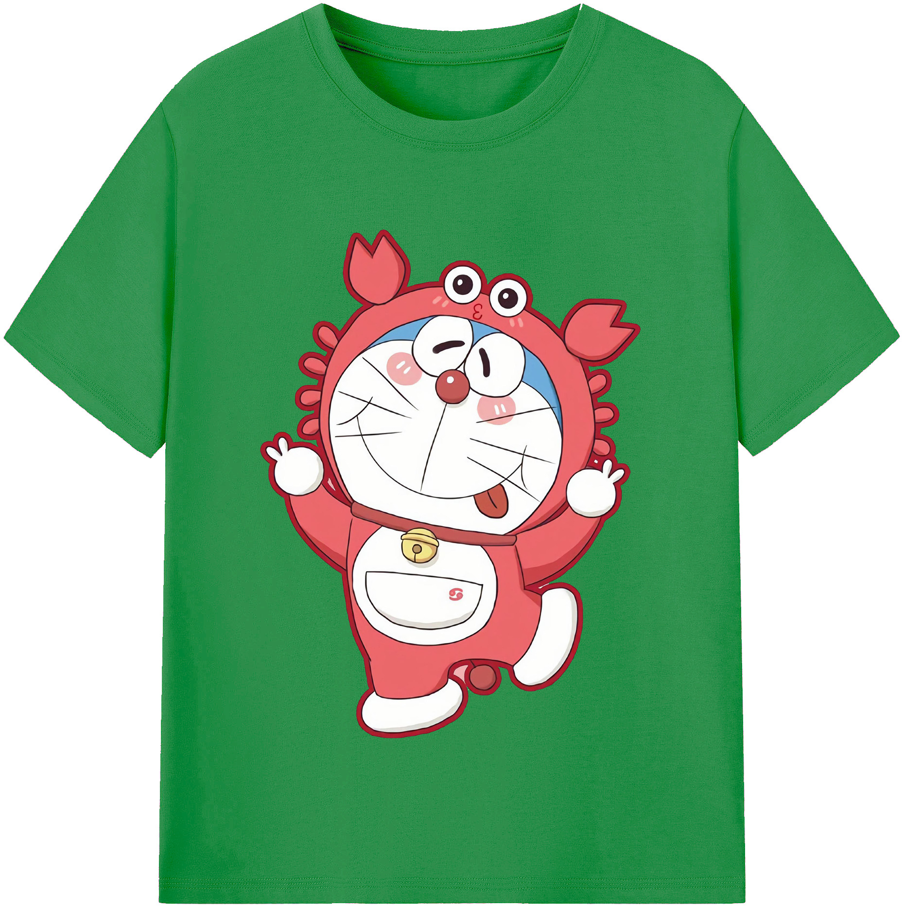 （画像用） ドラえもん Doraemon レディースカジュアルプリントTシャツ（綿100％）