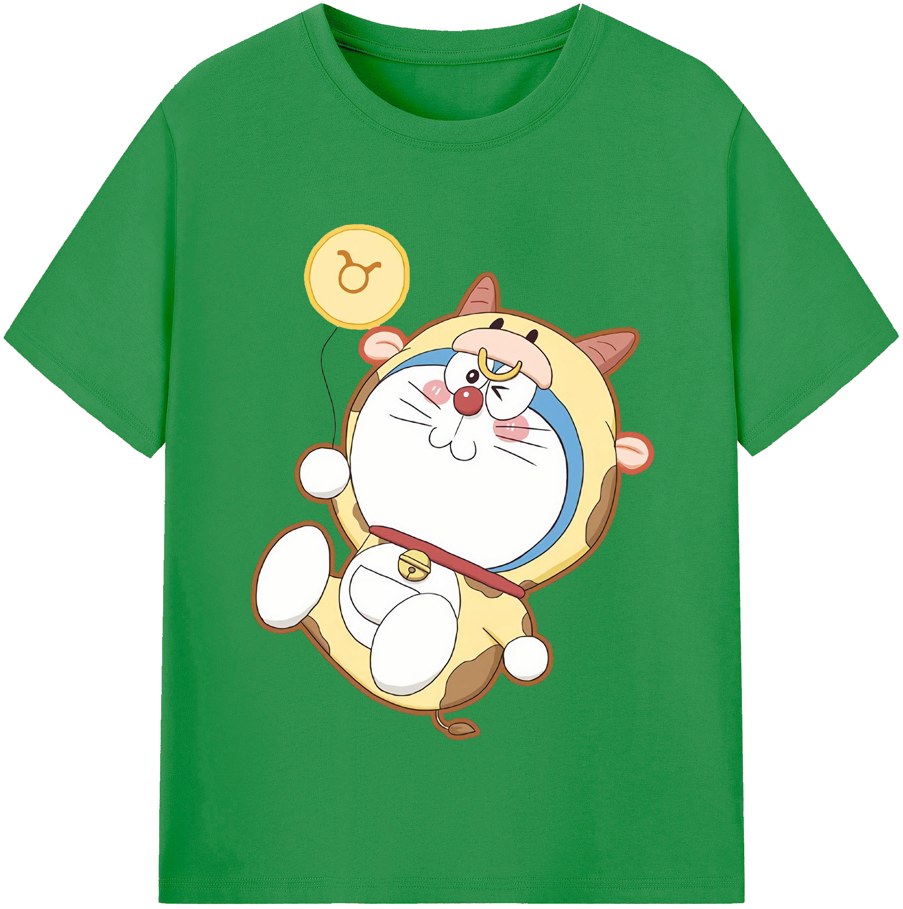 （画像用） ドラえもん Doraemon レディースカジュアルプリントTシャツ（綿100％）