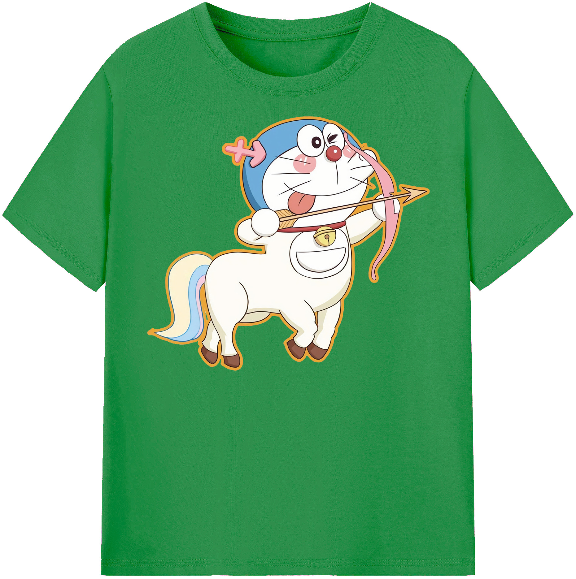 （画像用） ドラえもん Doraemon レディースカジュアルプリントTシャツ（綿100％）