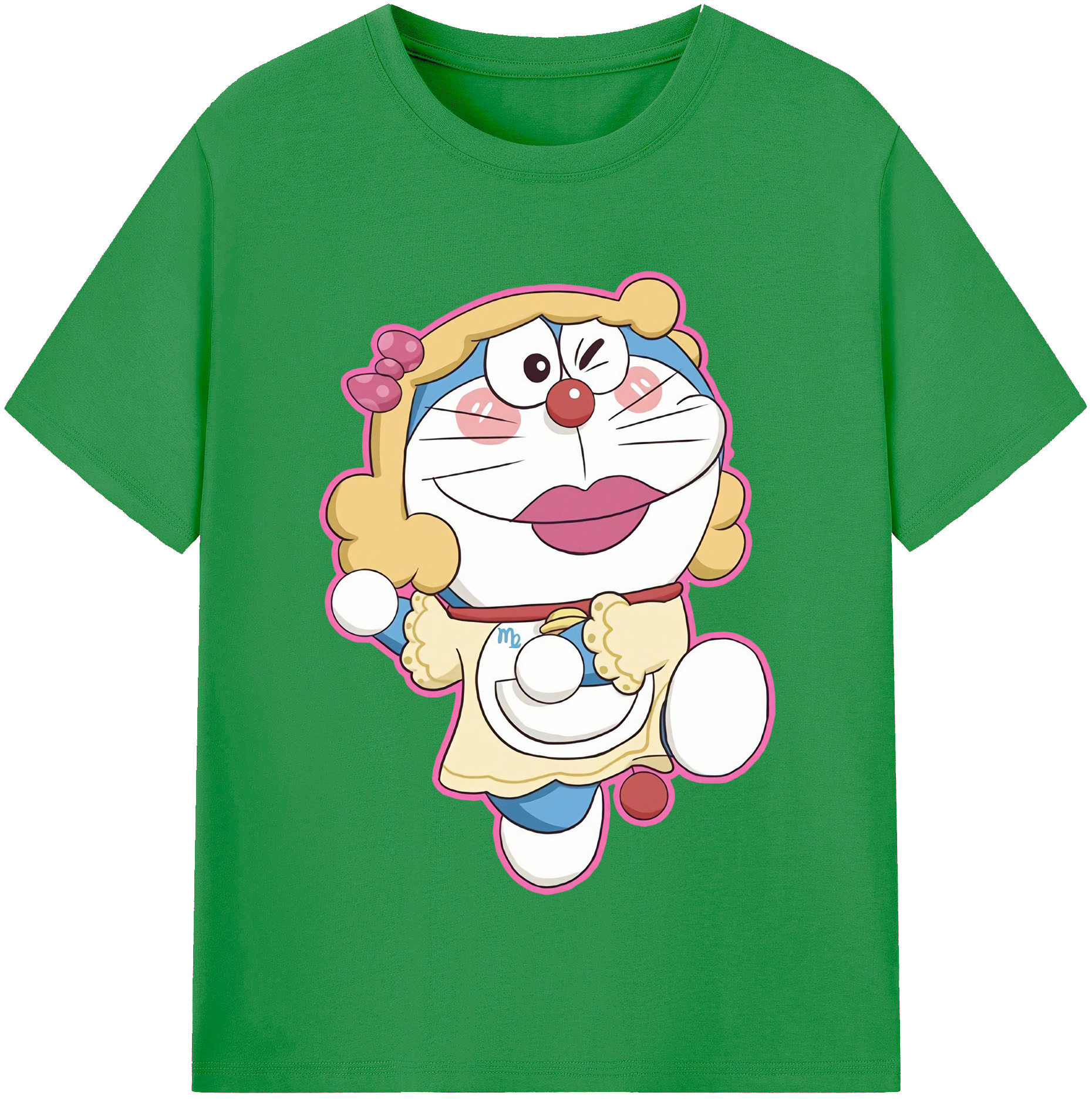 （画像用） ドラえもん Doraemon レディースカジュアルプリントTシャツ（綿100％）