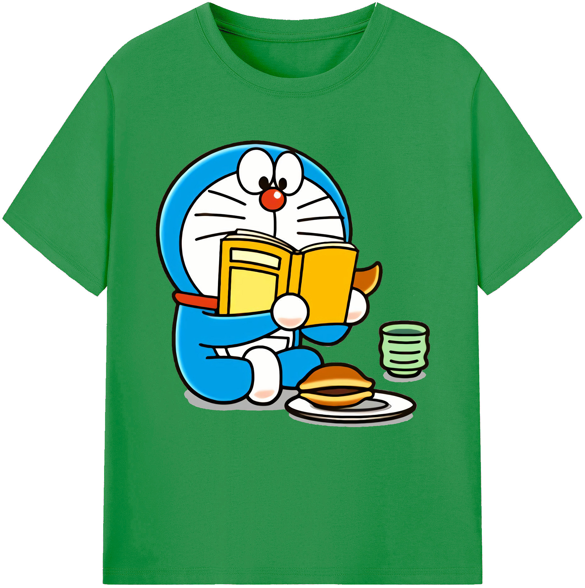 （画像用） ドラえもん Doraemon レディースカジュアルプリントTシャツ（綿100％）