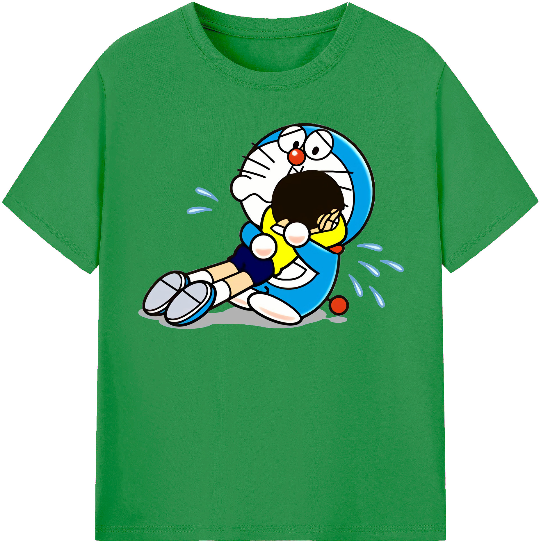 （画像用） ドラえもん Doraemon レディースカジュアルプリントTシャツ（綿100％）