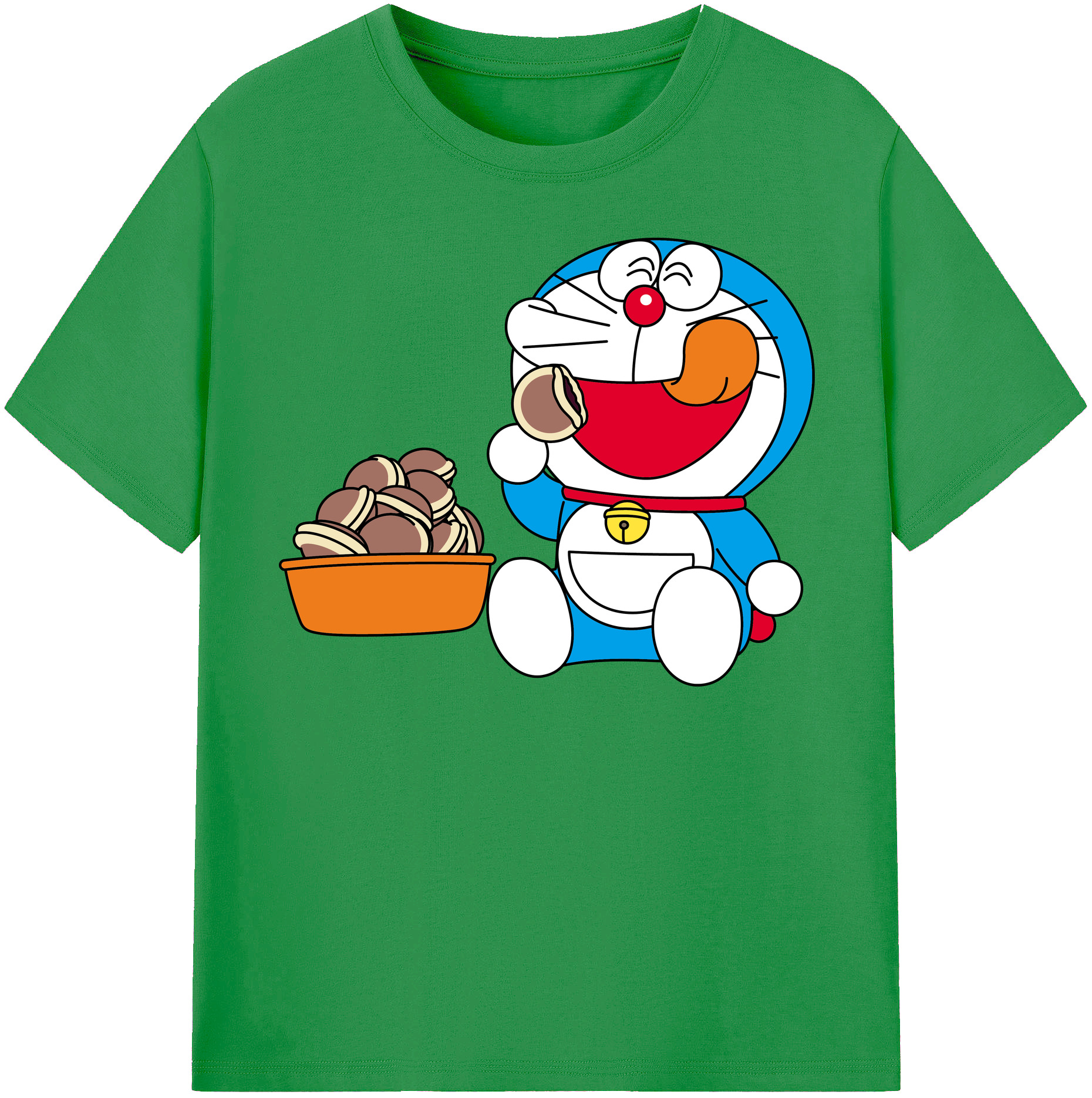 （画像用） ドラえもん Doraemon レディースカジュアルプリントTシャツ（綿100％）