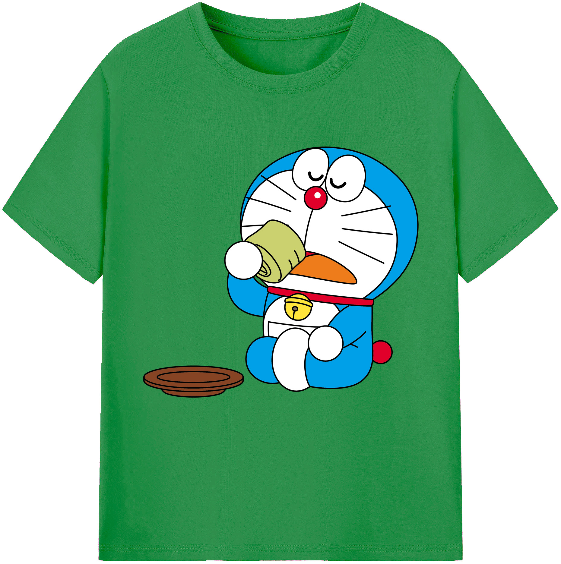 （画像用） ドラえもん Doraemon レディースカジュアルプリントTシャツ（綿100％）