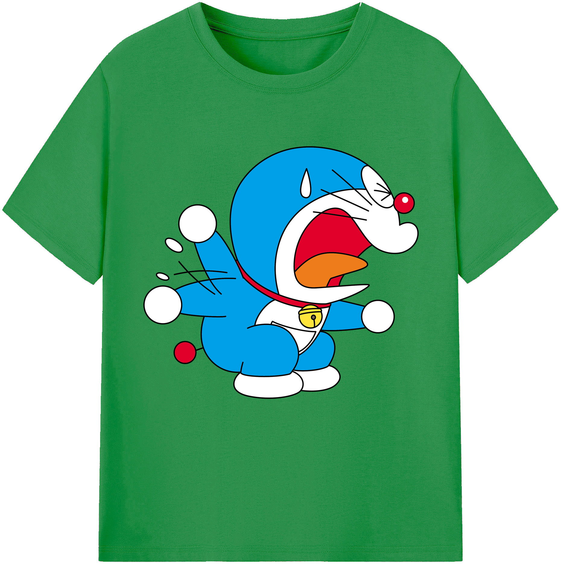（画像用） ドラえもん Doraemon レディースカジュアルプリントTシャツ（綿100％）