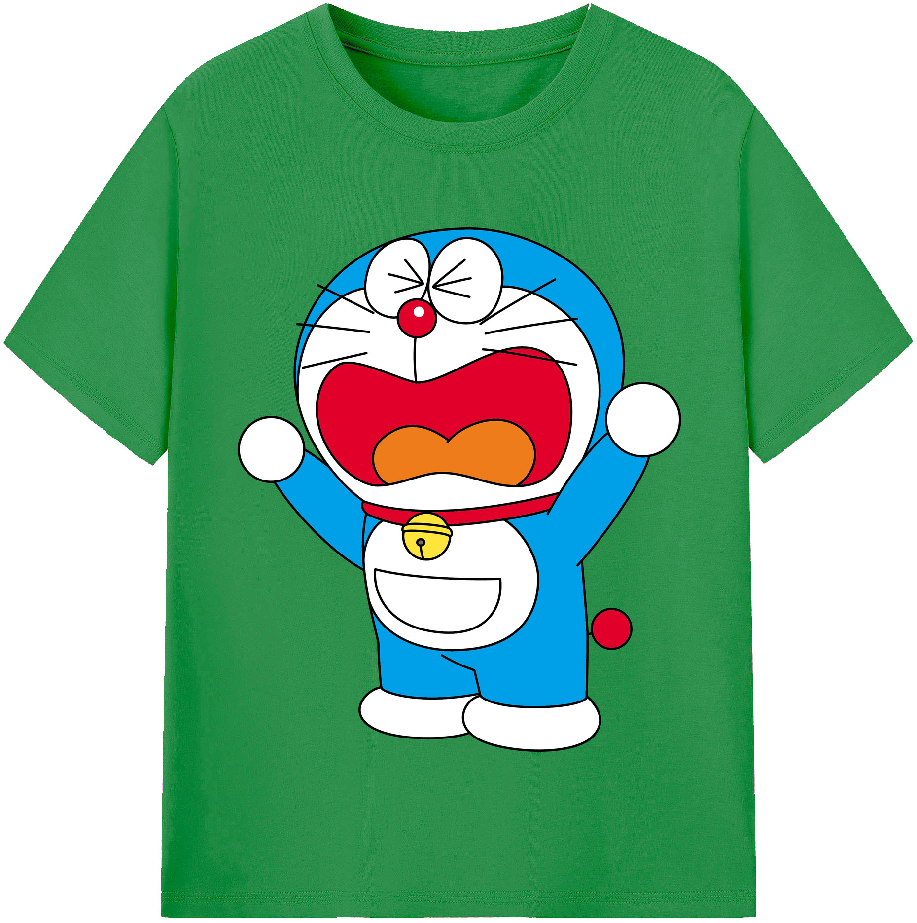 （画像用） ドラえもん Doraemon レディースカジュアルプリントTシャツ（綿100％）