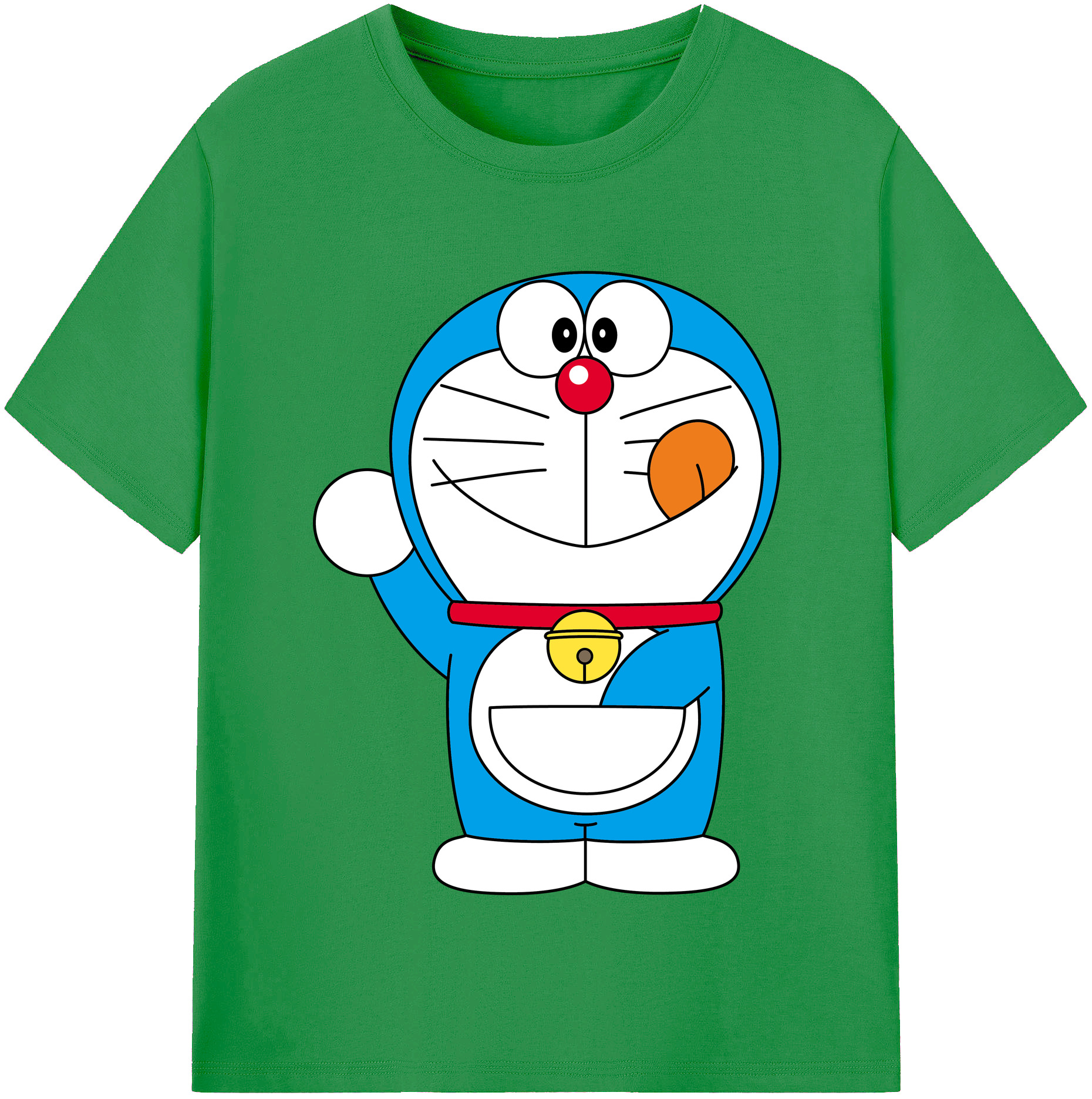 （画像用） ドラえもん Doraemon レディースカジュアルプリントTシャツ（綿100％）