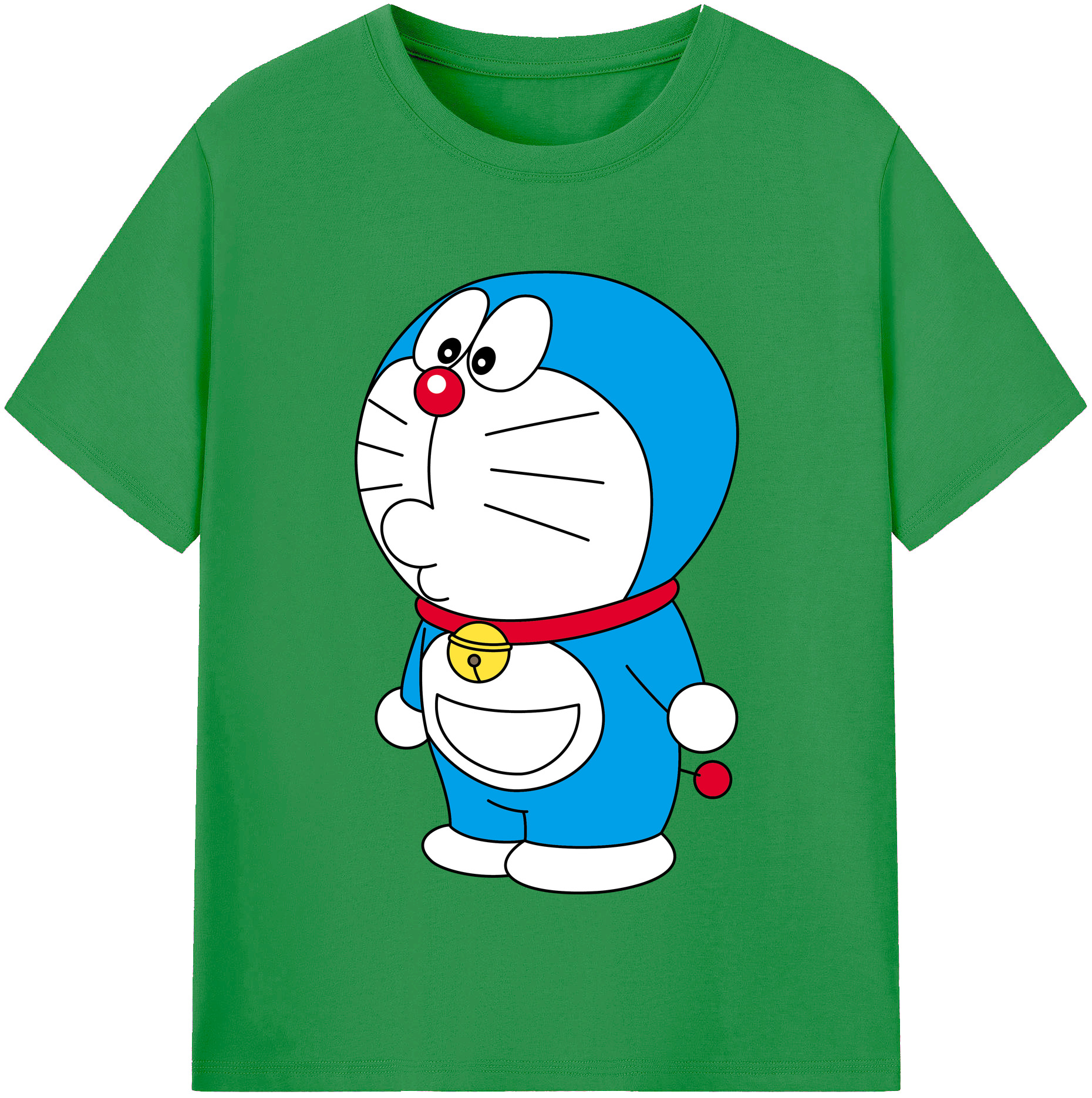 （画像用） ドラえもん Doraemon レディースカジュアルプリントTシャツ（綿100％）
