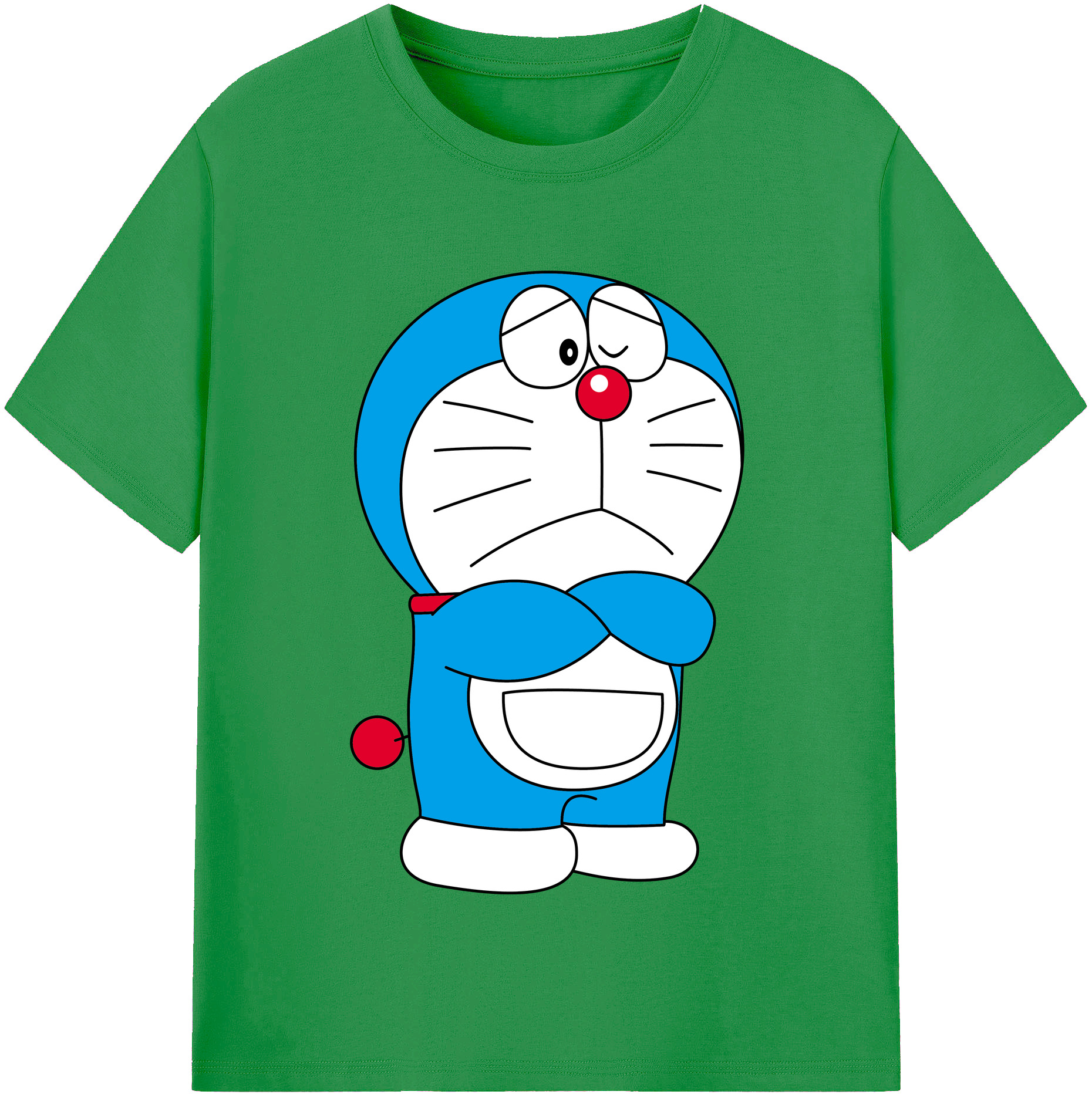 （画像用） ドラえもん Doraemon レディースカジュアルプリントTシャツ（綿100％）