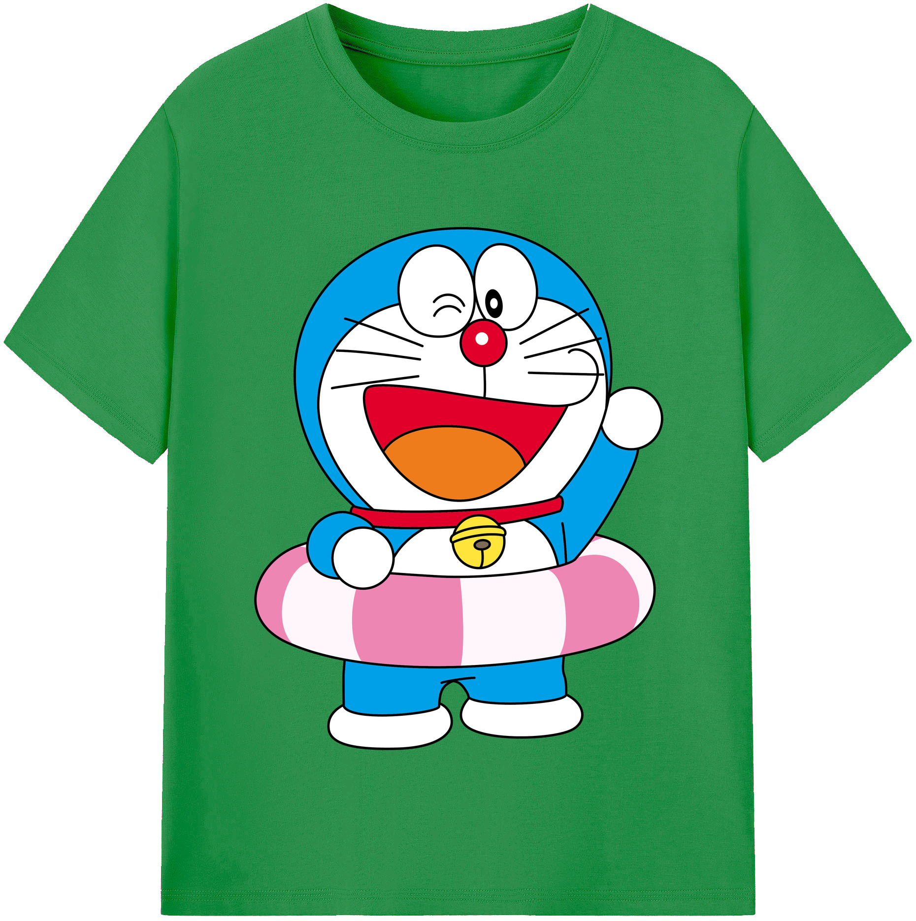 （画像用） ドラえもん Doraemon レディースカジュアルプリントTシャツ（綿100％）