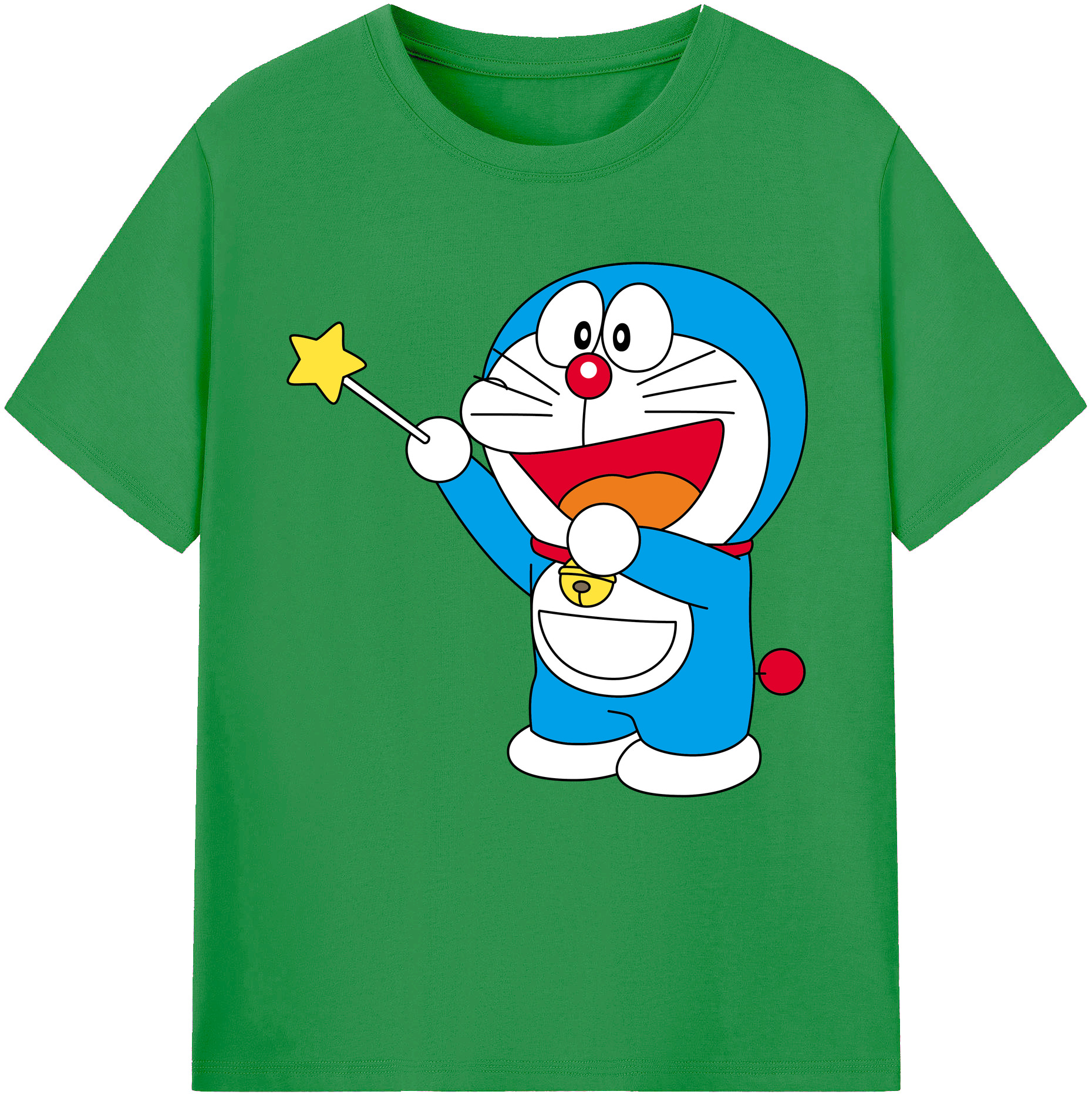 （画像用） ドラえもん Doraemon レディースカジュアルプリントTシャツ（綿100％）