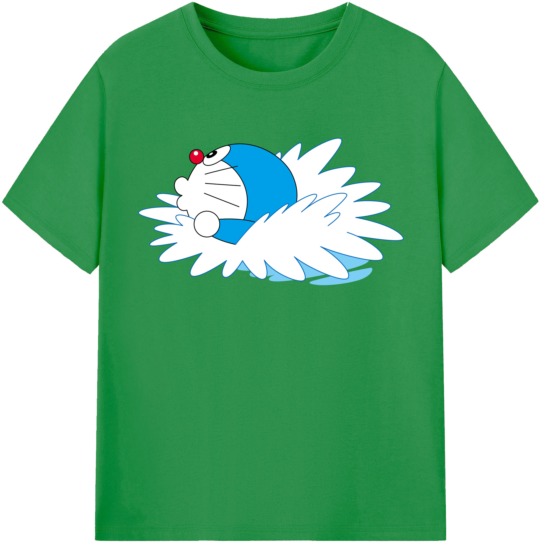（画像用） ドラえもん Doraemon レディースカジュアルプリントTシャツ（綿100％）