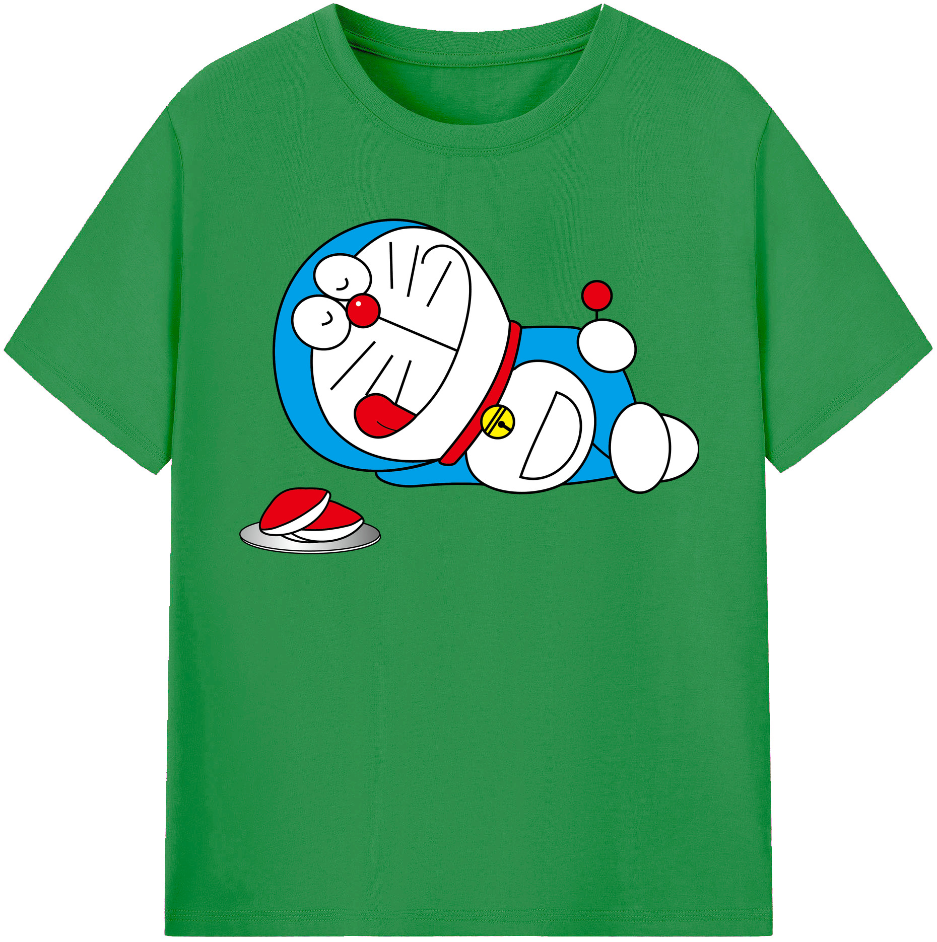 （画像用） ドラえもん Doraemon レディースカジュアルプリントTシャツ（綿100％）