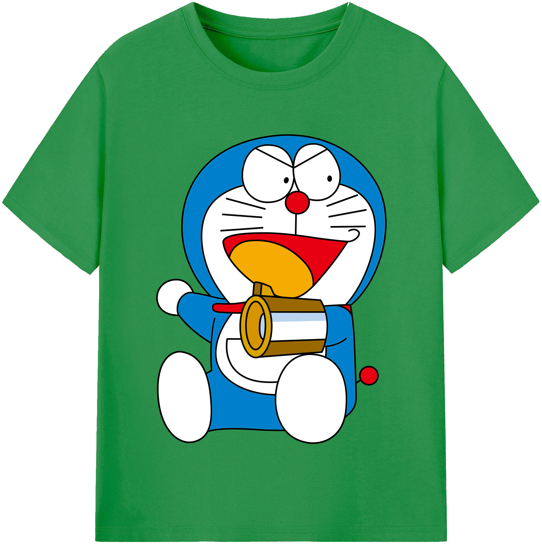 （画像用） ドラえもん Doraemon レディースカジュアルプリントTシャツ（綿100％）
