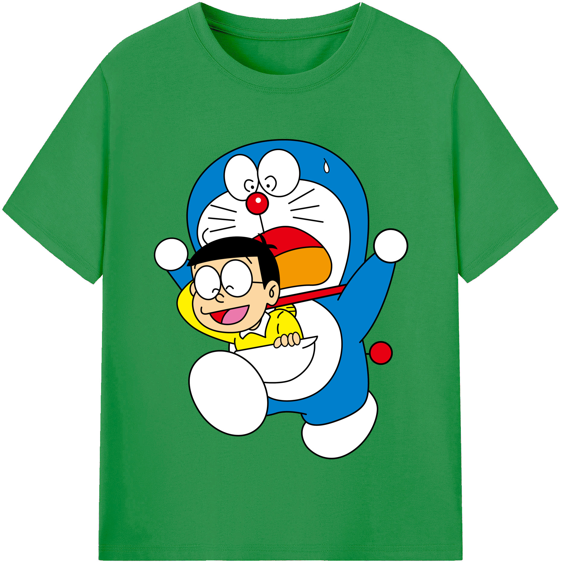 （画像用） ドラえもん Doraemon レディースカジュアルプリントTシャツ（綿100％）