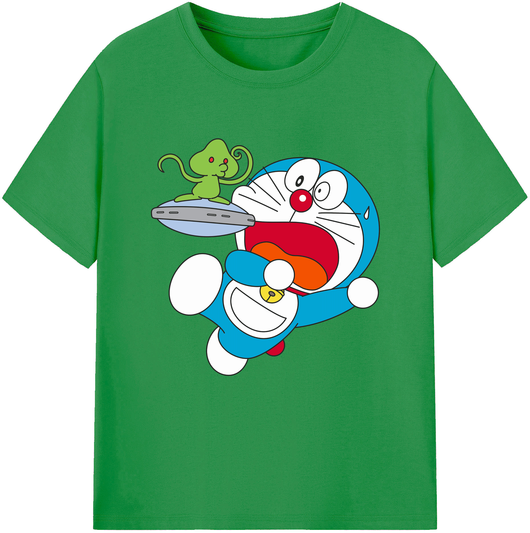 （画像用） ドラえもん Doraemon レディースカジュアルプリントTシャツ（綿100％）