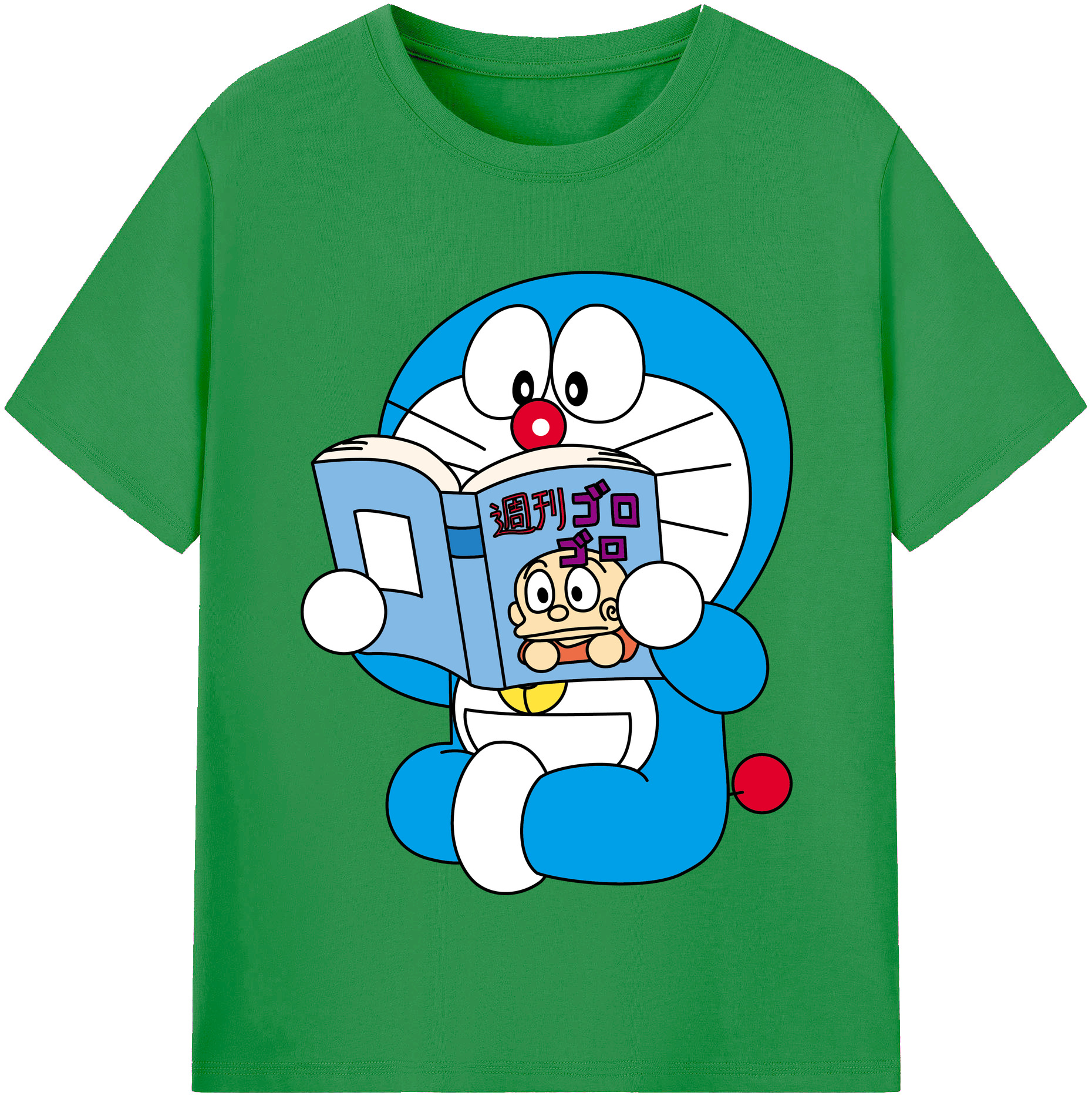 （画像用） ドラえもん Doraemon レディースカジュアルプリントTシャツ（綿100％）