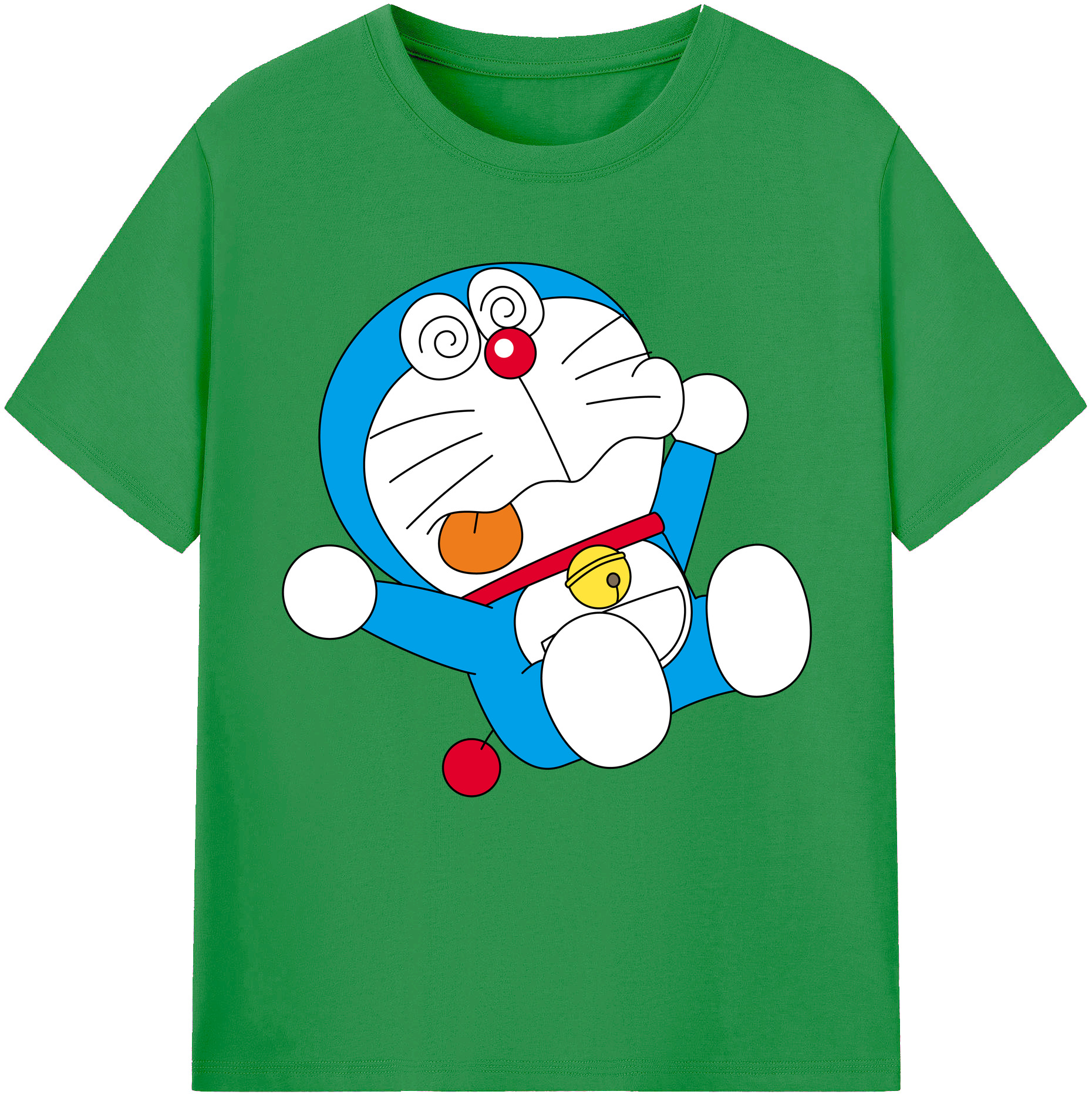 （画像用） ドラえもん Doraemon レディースカジュアルプリントTシャツ（綿100％）