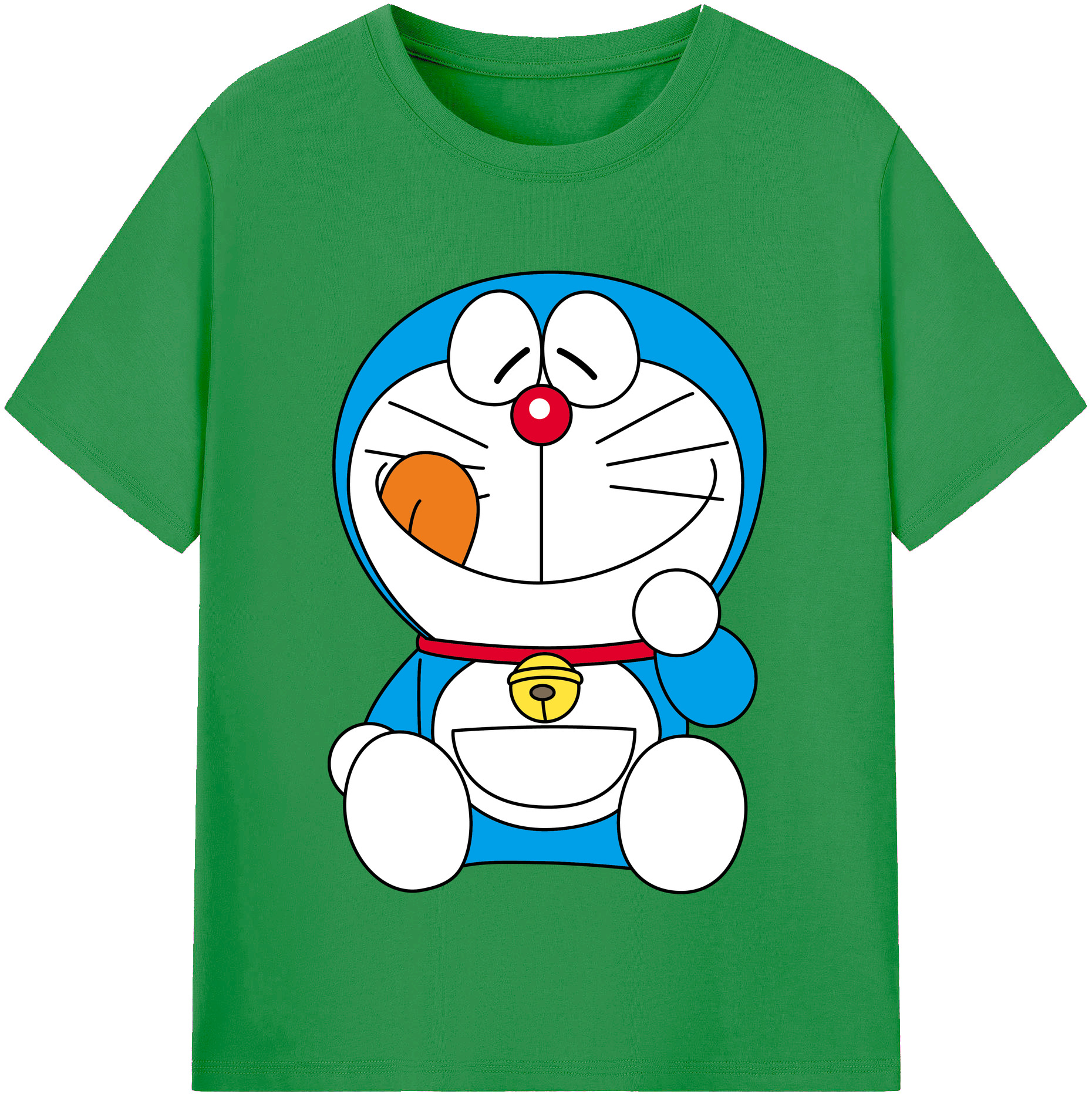 （画像用） ドラえもん Doraemon レディースカジュアルプリントTシャツ（綿100％）