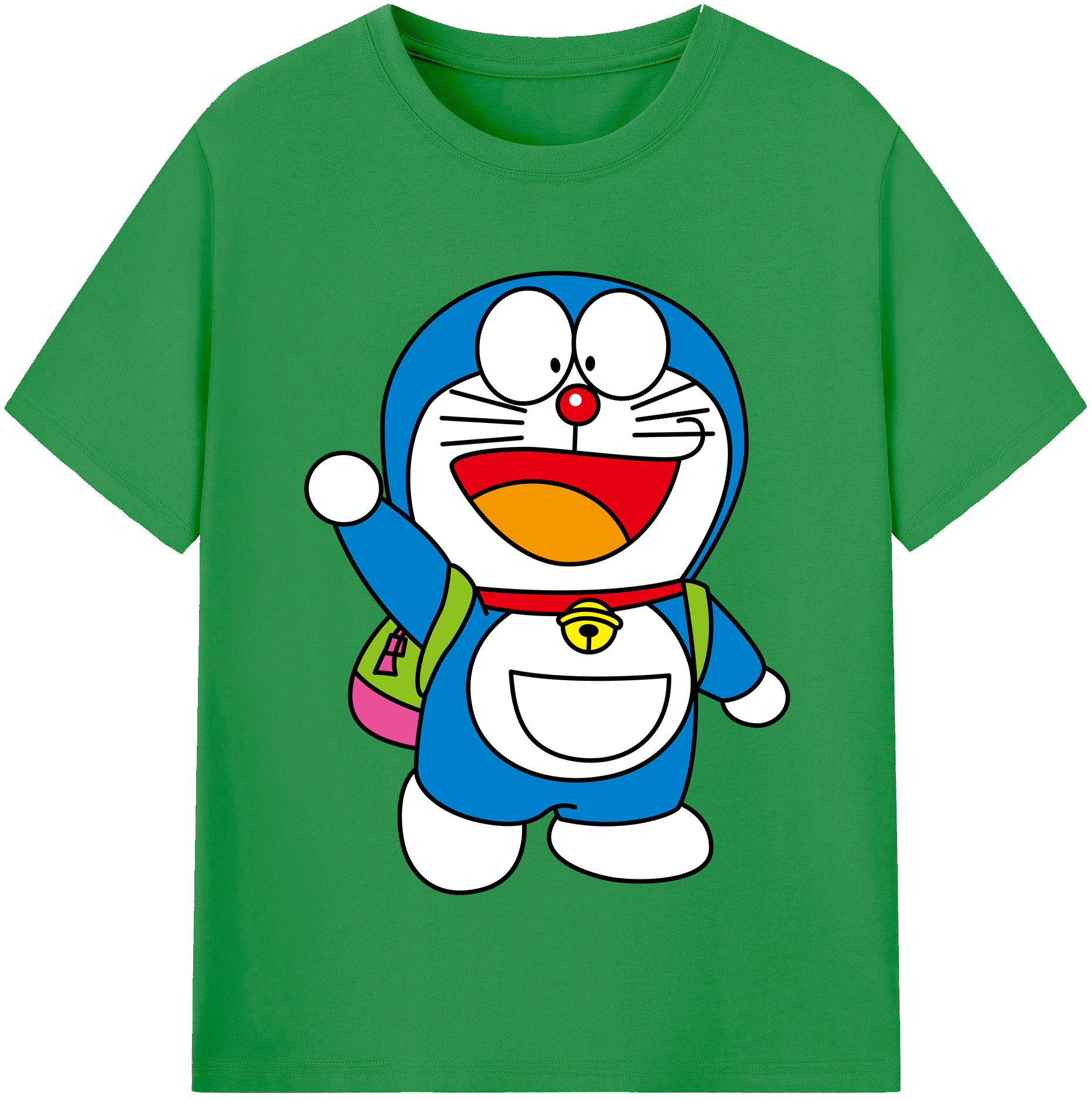 （画像用） ドラえもん Doraemon レディースカジュアルプリントTシャツ（綿100％）