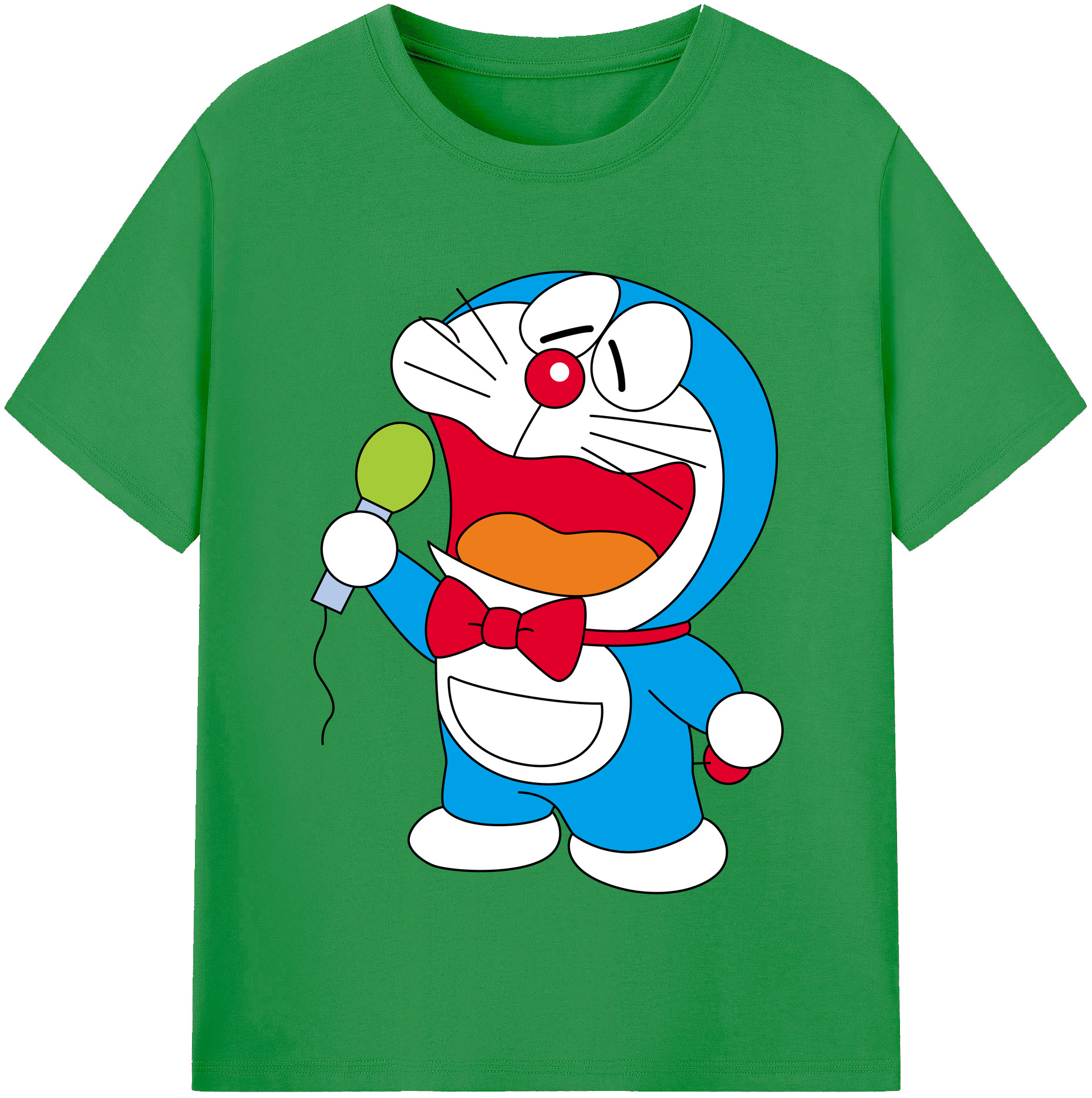 （画像用） ドラえもん Doraemon レディースカジュアルプリントTシャツ（綿100％）