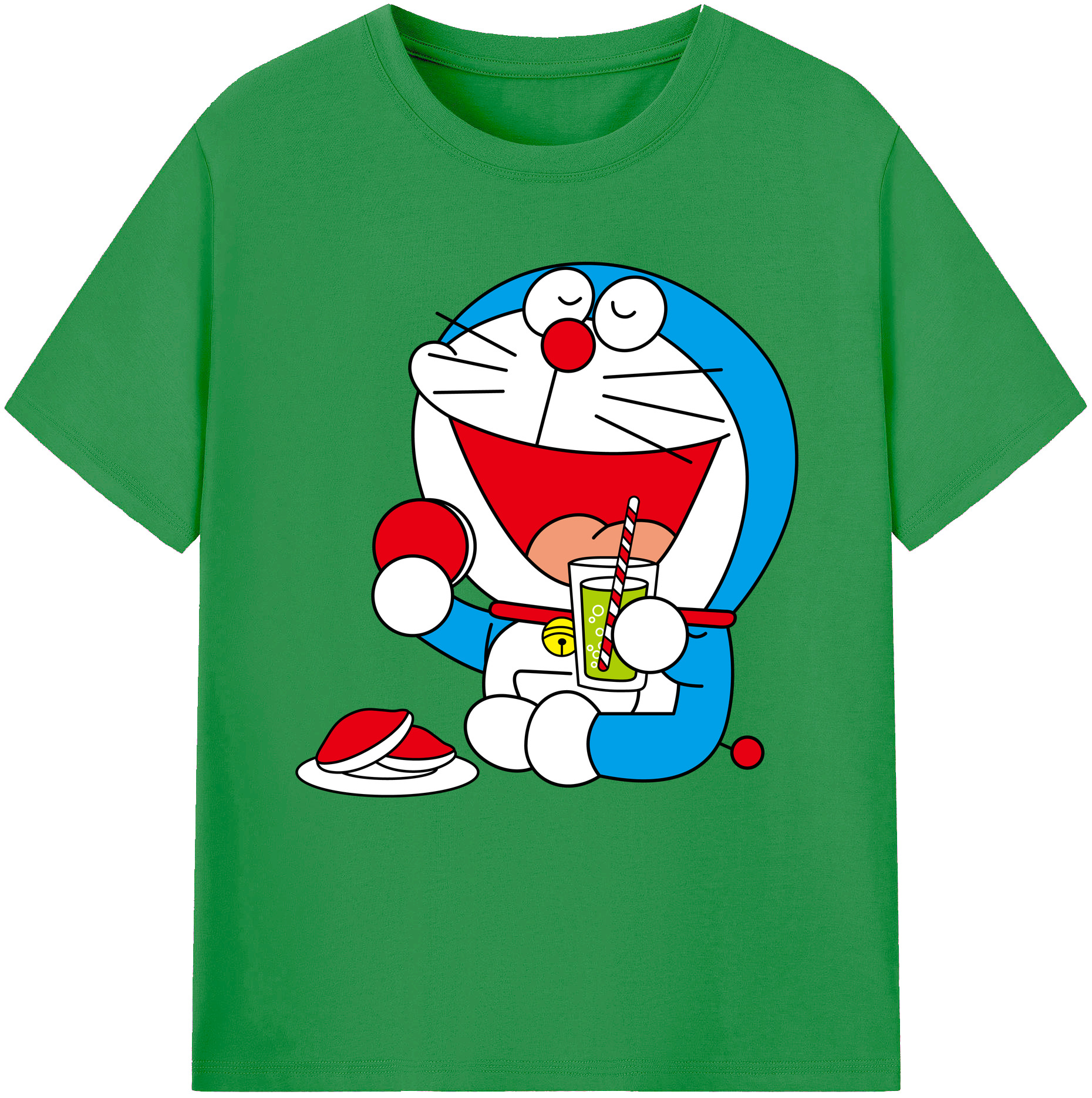 （画像用） ドラえもん Doraemon レディースカジュアルプリントTシャツ（綿100％）