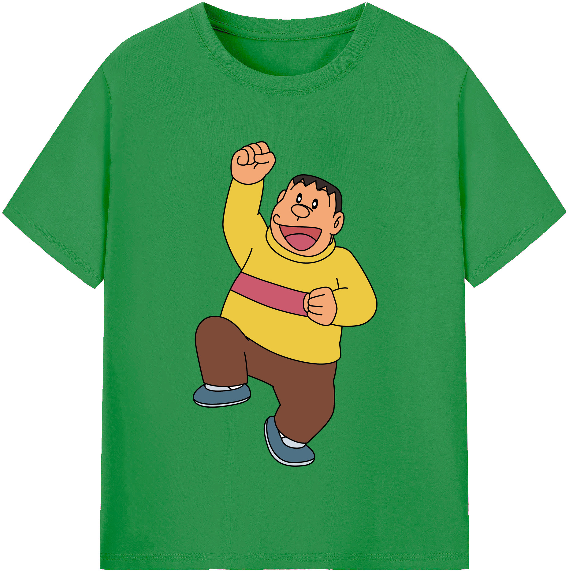 （画像用） ドラえもん 剛田武 Doraemon Gouta Takeshi レディースカジュアルプリントTシャツ（綿100％）
