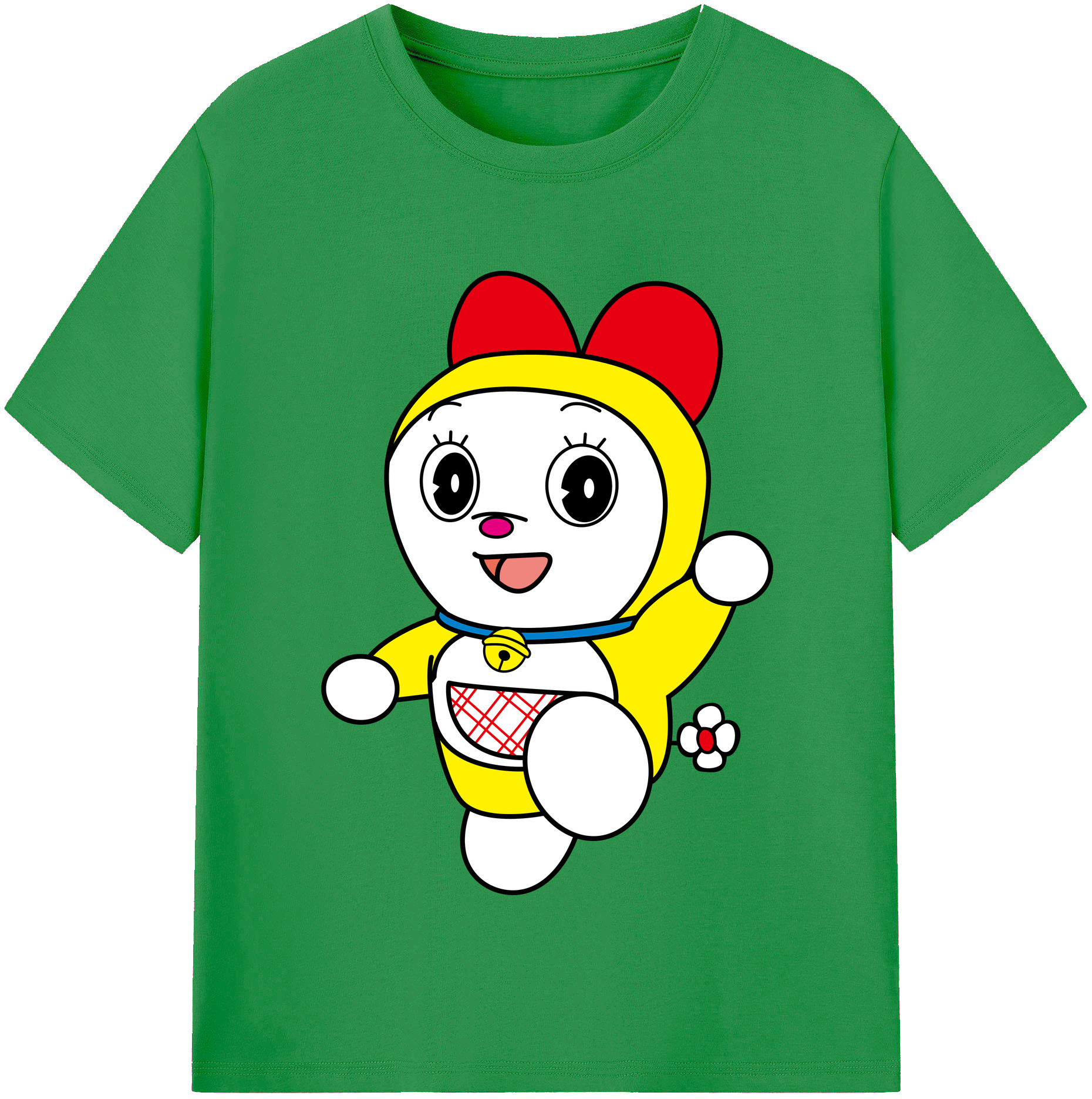 （画像用） ドラえもん ドラミ Doraemon Dorami レディースカジュアルプリントTシャツ（綿100％）