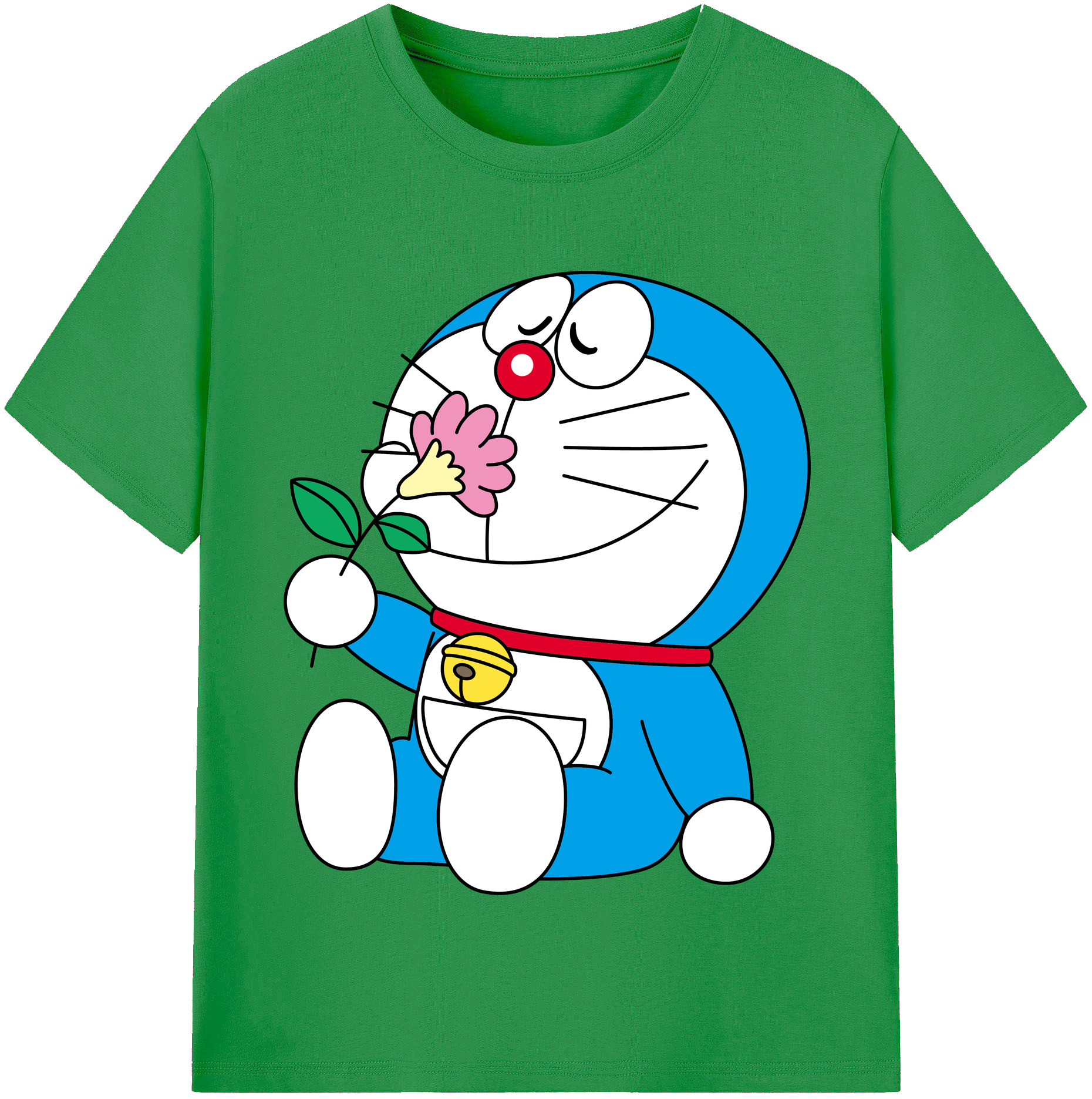 （画像用） ドラえもん Doraemon レディースカジュアルプリントTシャツ（綿100％）
