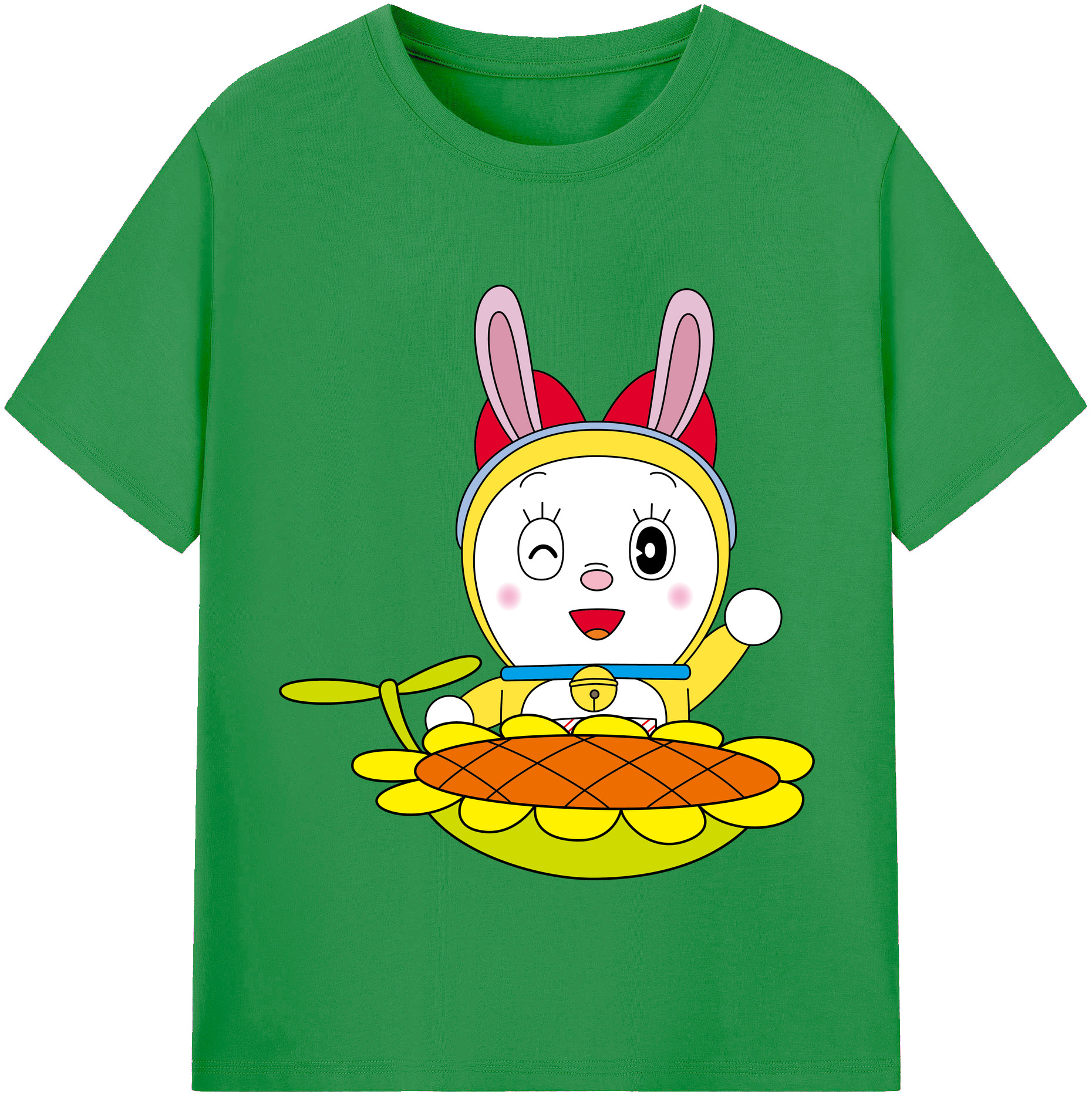 （画像用） ドラえもん ドラミ Doraemon Dorami レディースカジュアルプリントTシャツ（綿100％）
